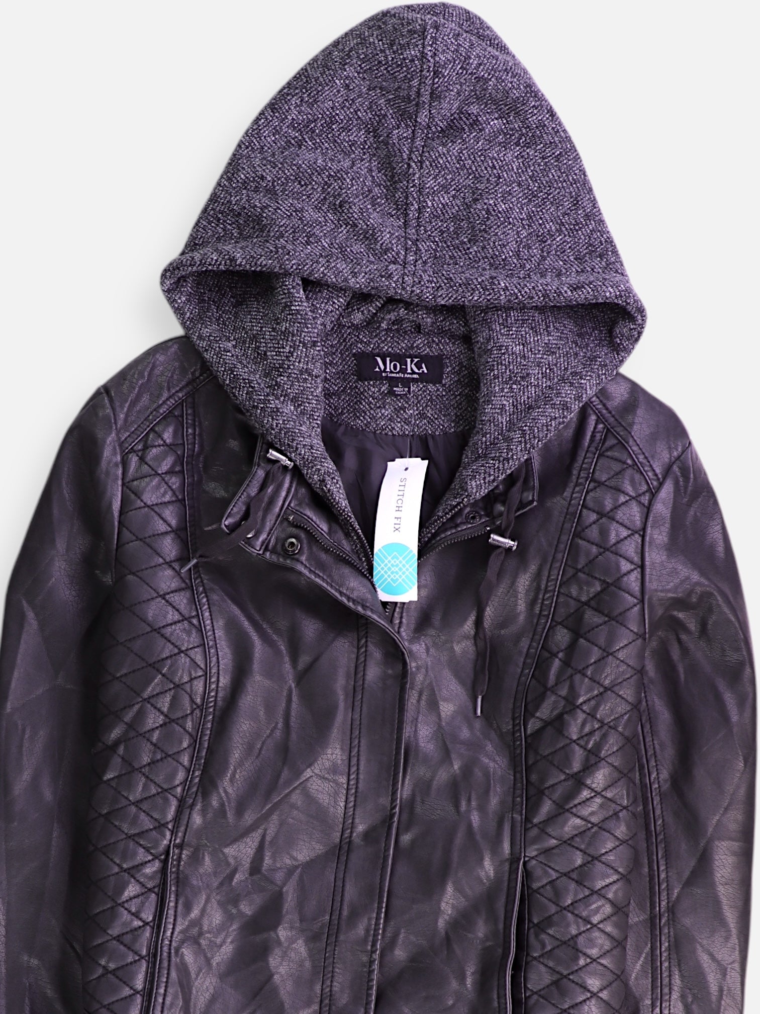 Chaqueta Cuero Basic - Hombre - Large