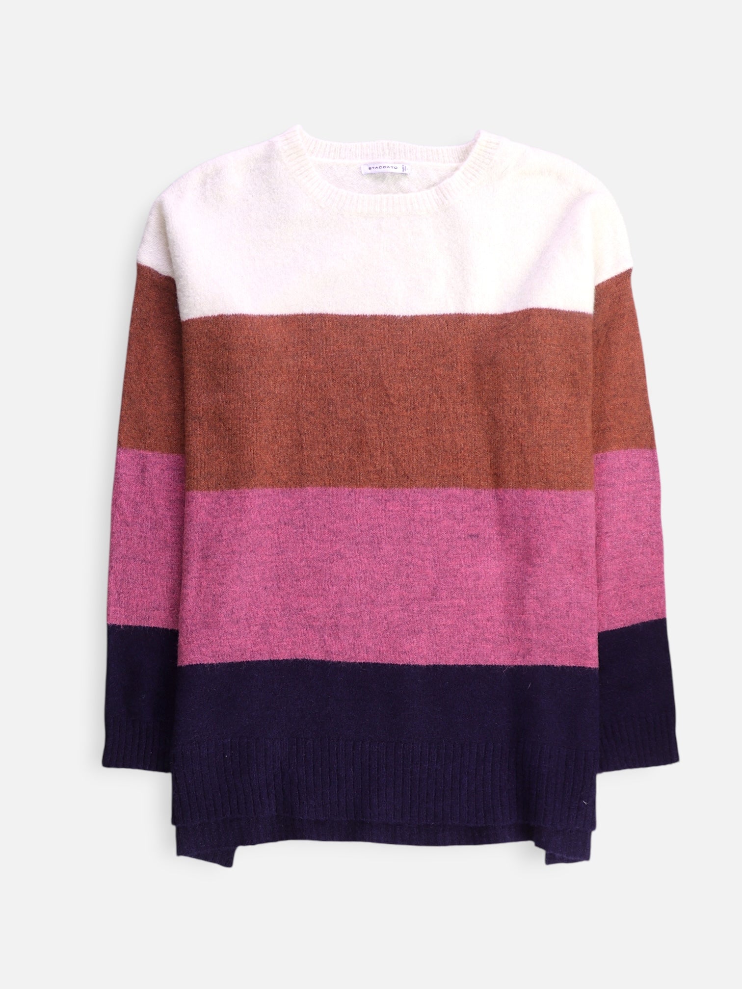 Sueter Knit Color Block - Mujer - Large
