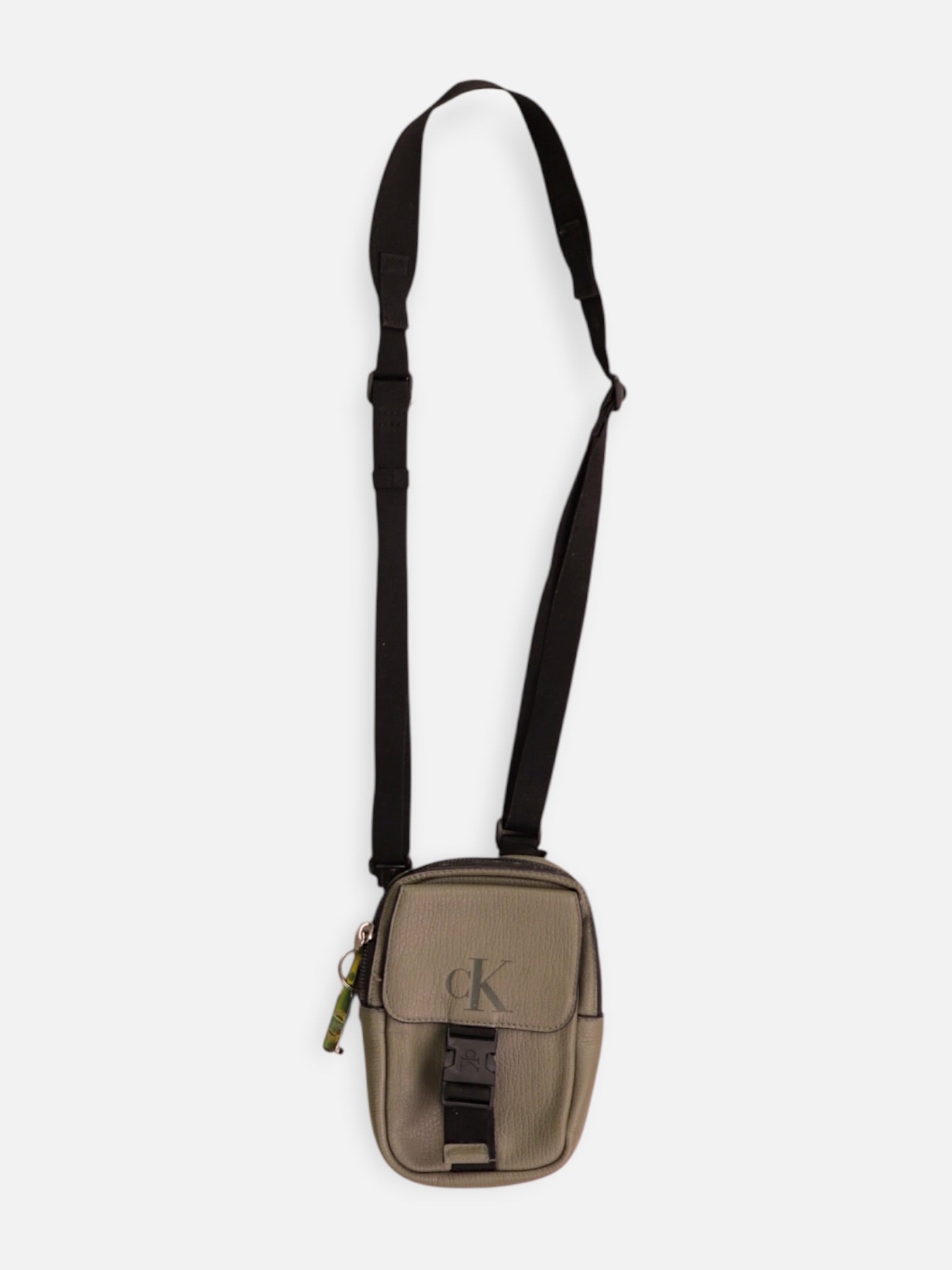 Calvin Klein Cangurera Cuero - Hombre - Talla Única (One Size)