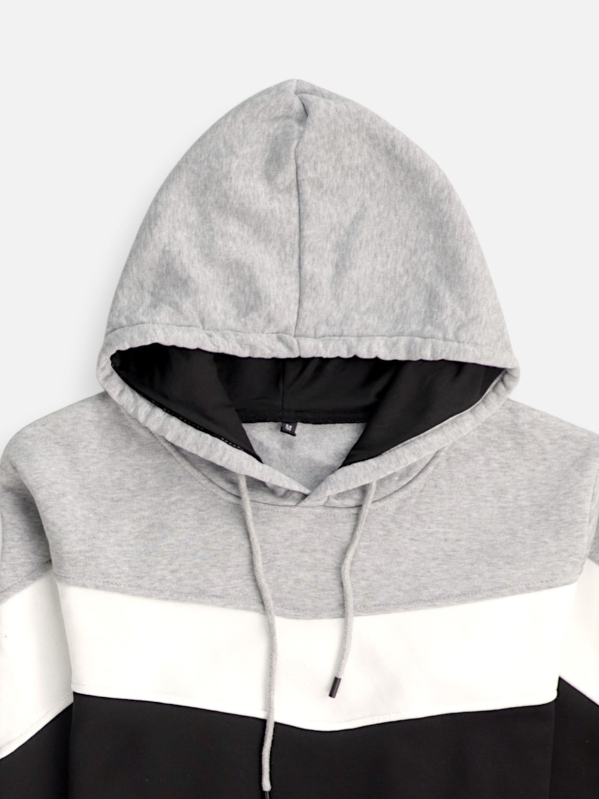 Sudadera Hoodie Color Block - Hombre - Medium