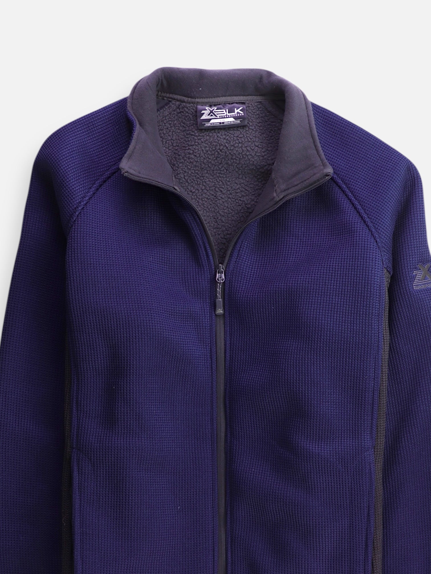 Sudadera Fleece Color Block - Hombre - Large