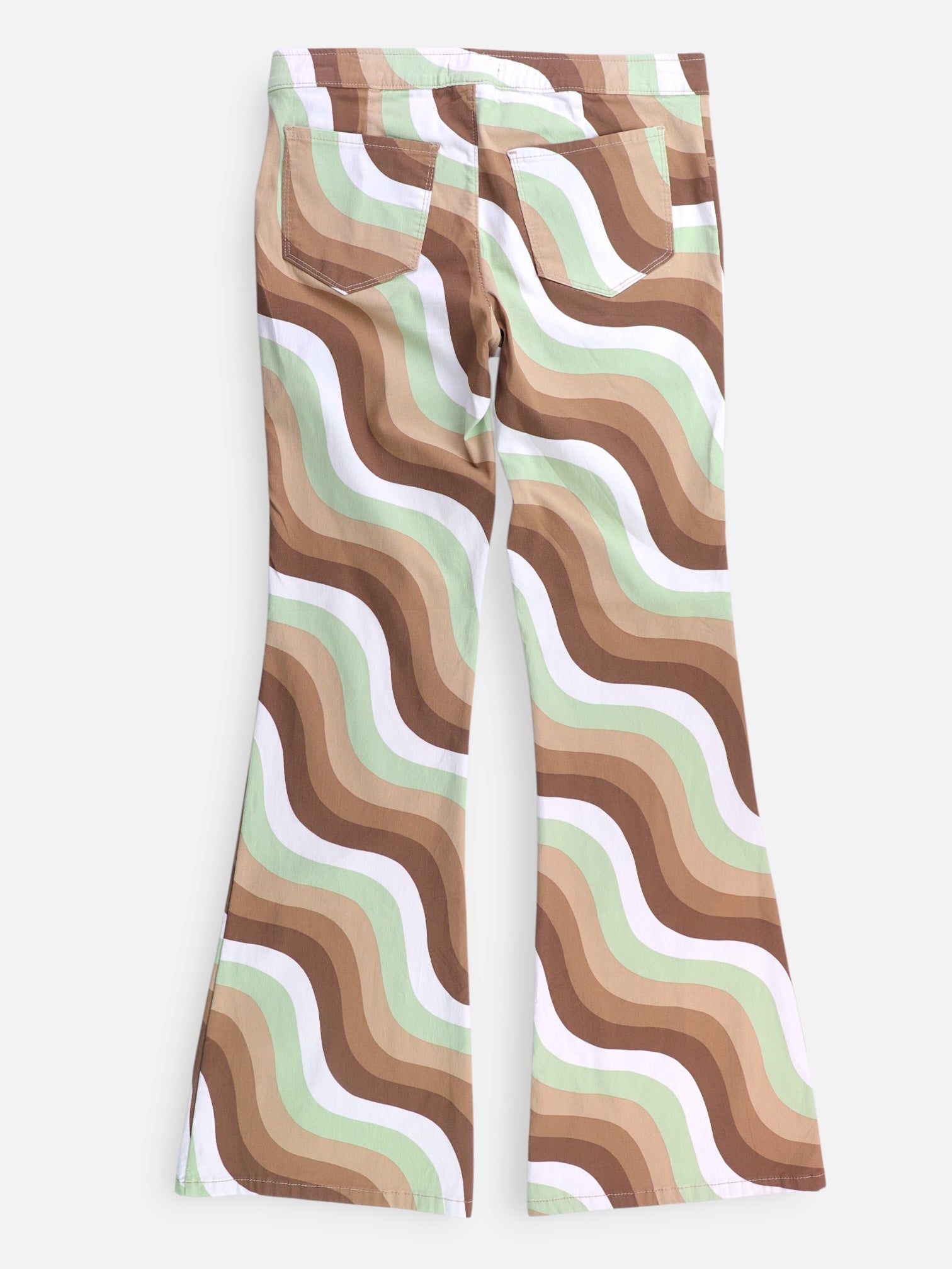 Pantalon Flare Fit Color Block - Mujer - Medium