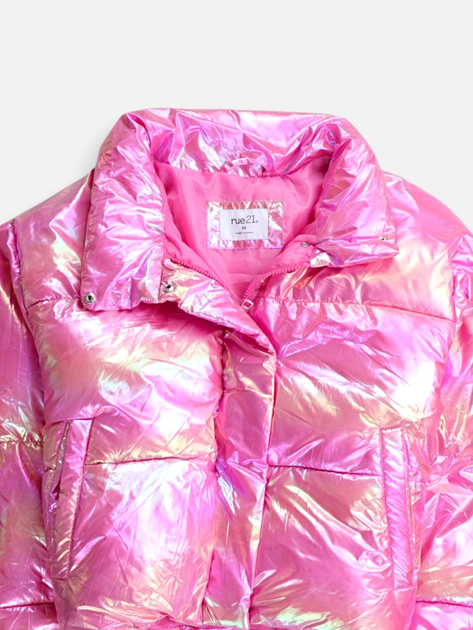 RUE21 Chaqueta Puffer Impermeable - Mujer - Medium