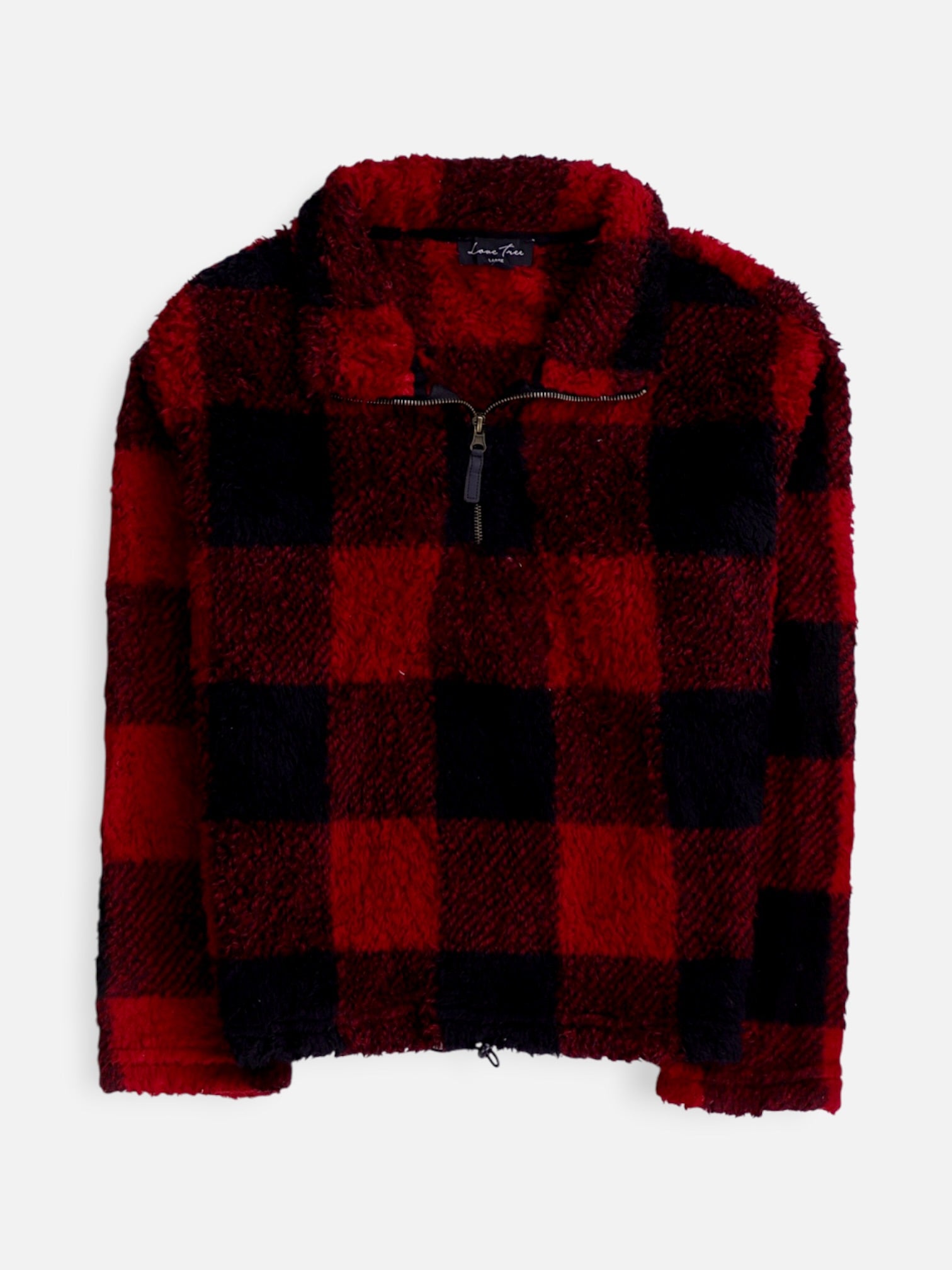 Sueter Fleece Color Block - Mujer - Large