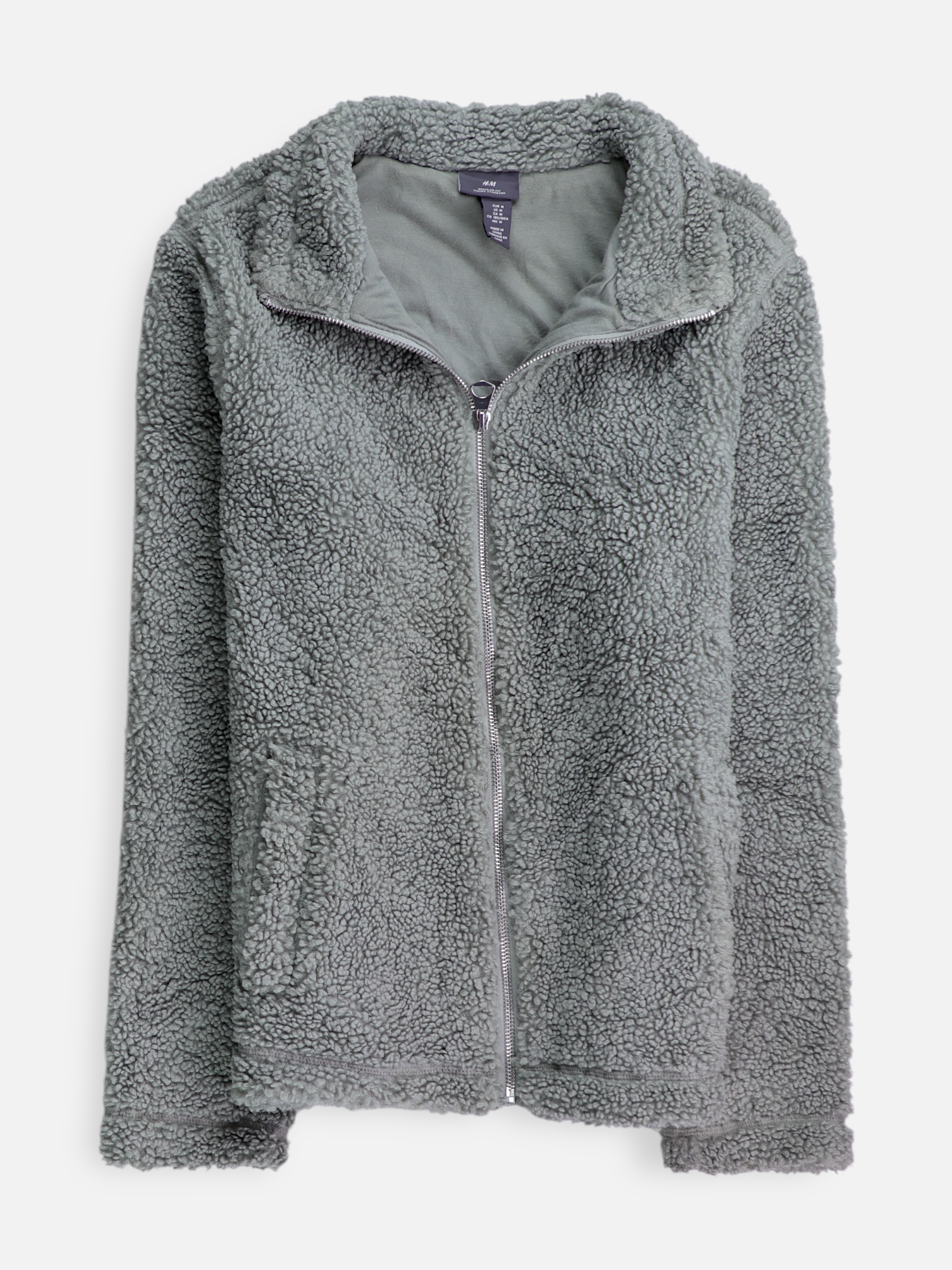 H&M Chaqueta Casual Teddy - Hombre - Medium