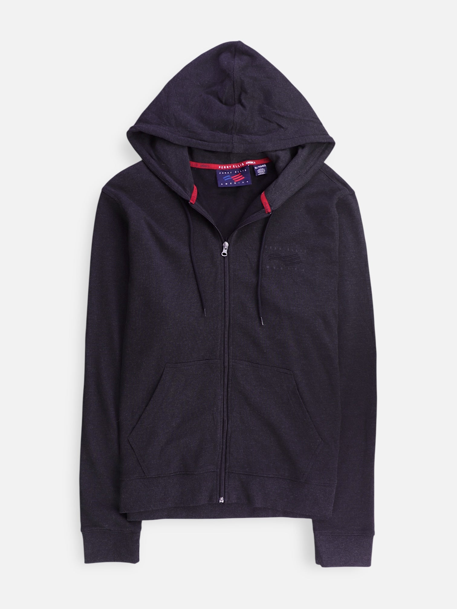 Perry Ellis Sudadera Hoodie Basic - Hombre - XL