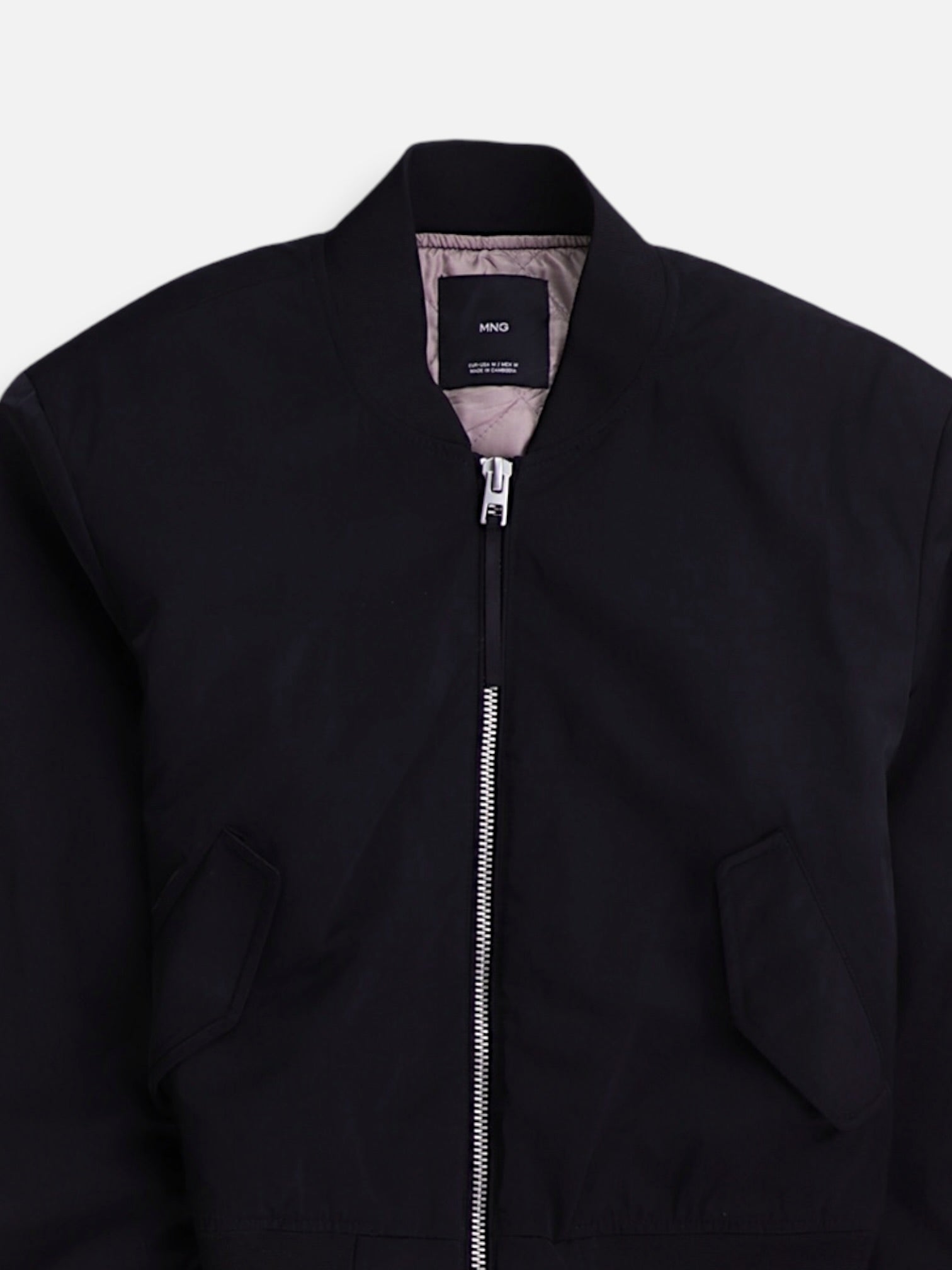 MANGO Chaqueta Bomber  Crop Top - Mujer - Medium