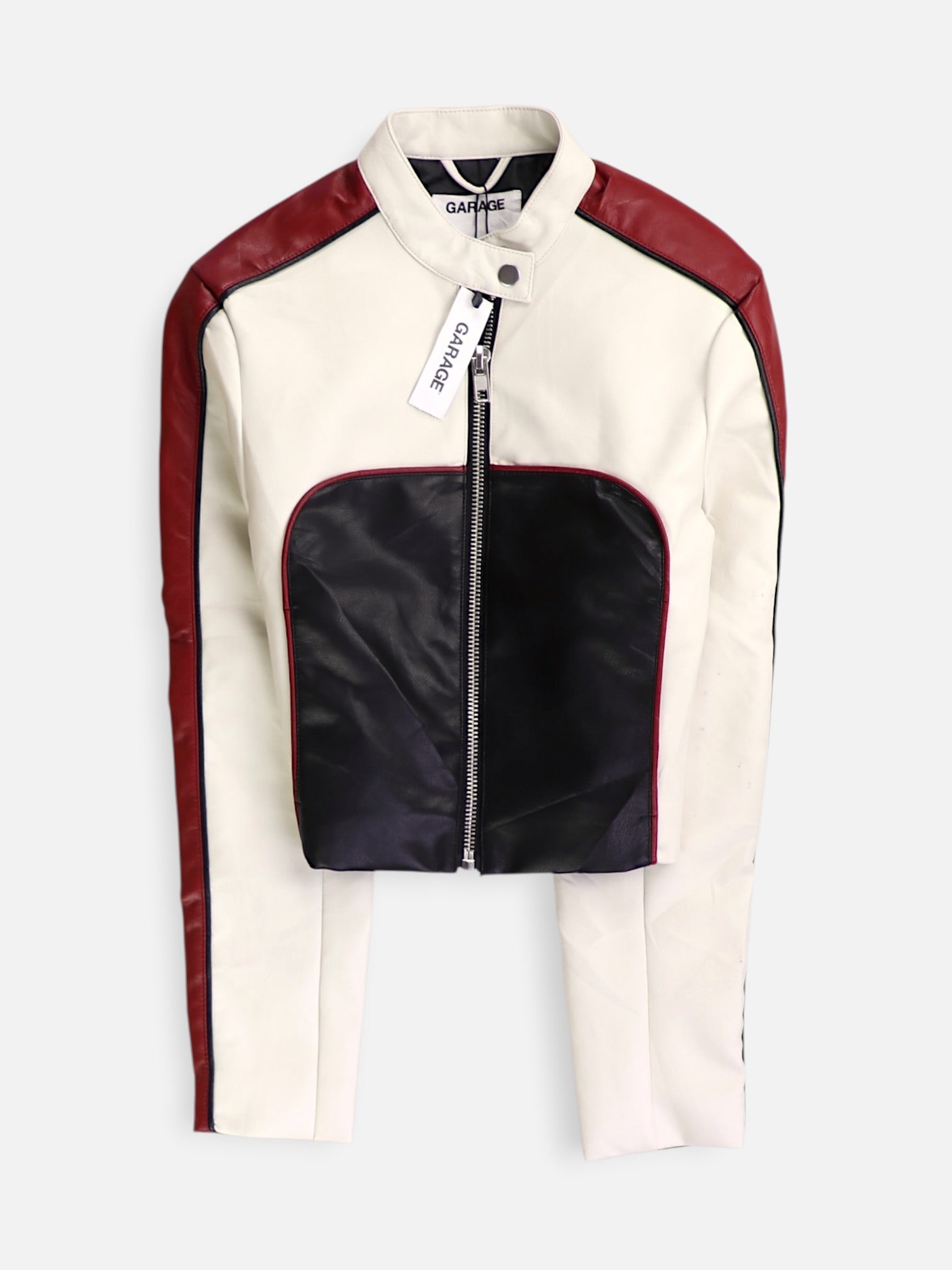 GARAGE Chaqueta Cuero Crop Top - Mujer - XS