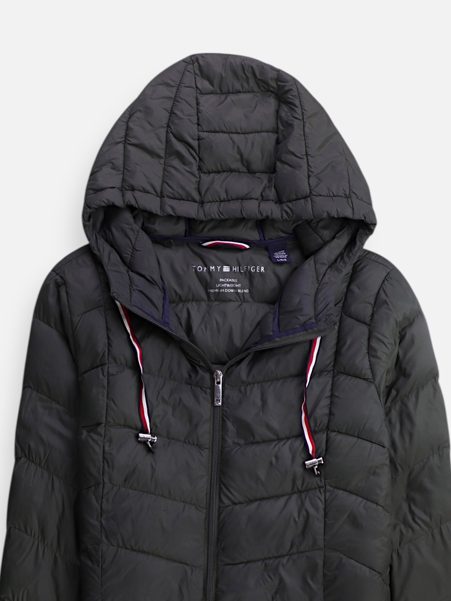 Tommy Hilfiger Abrigo Impermeable Puffer - Mujer - Large
