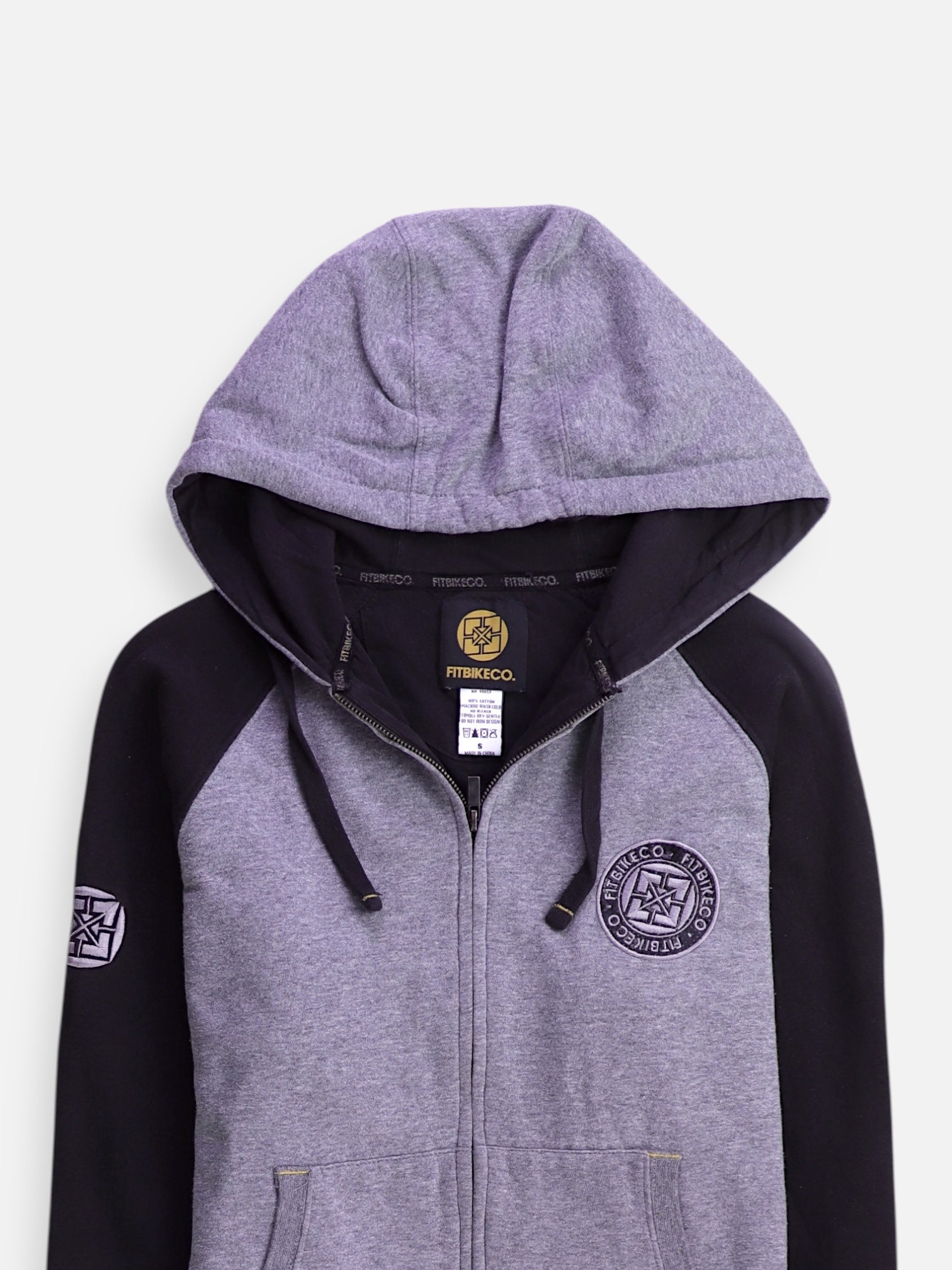 Sudadera Hoodie Color Block - Hombre - Small
