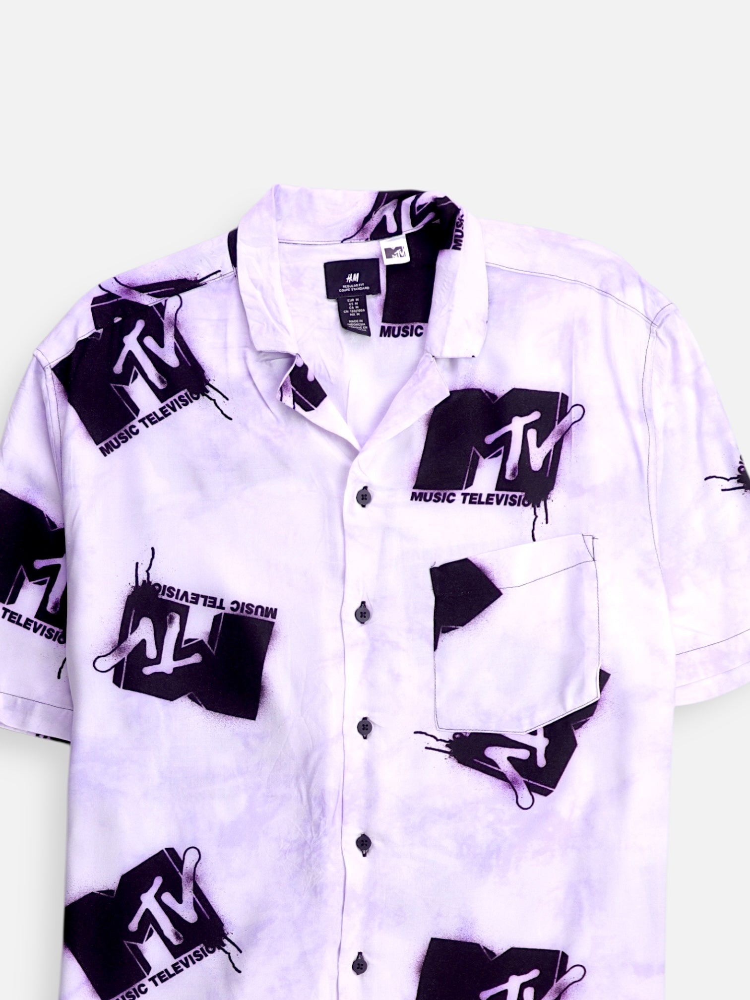 H&M Camisa Casual - Hombre - Medium