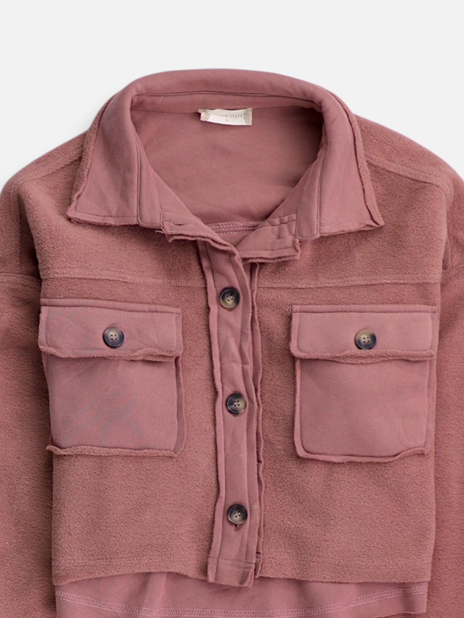 Chaqueta Sobrecamisa Crop Top - Mujer - Medium