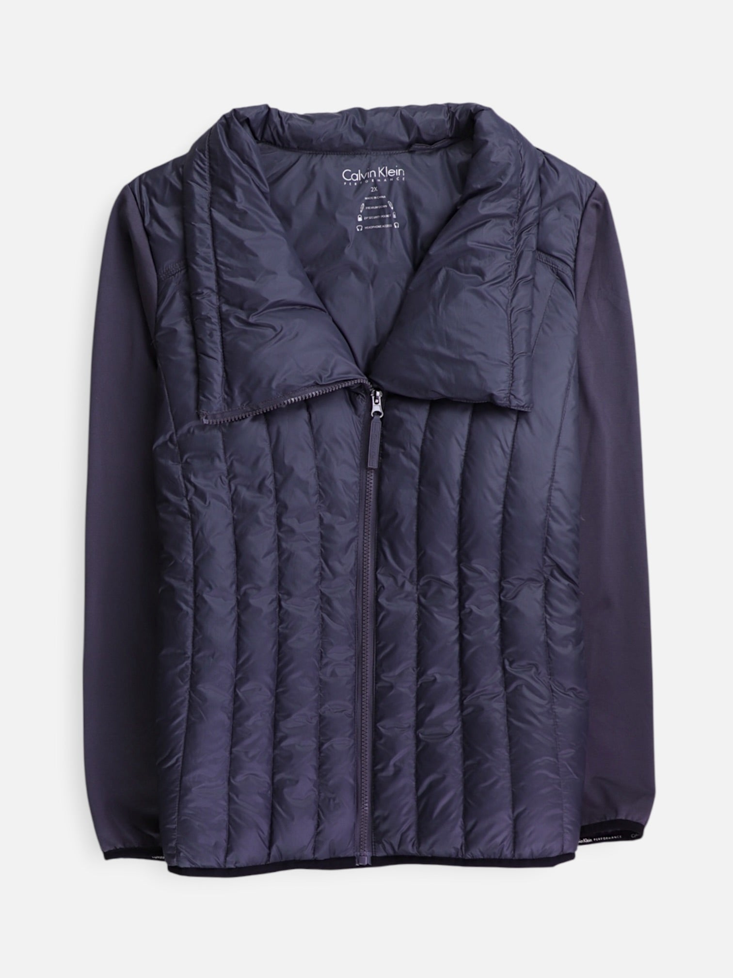 Calvin Klein Sudadera Fleece Color Block - Mujer - 2XL