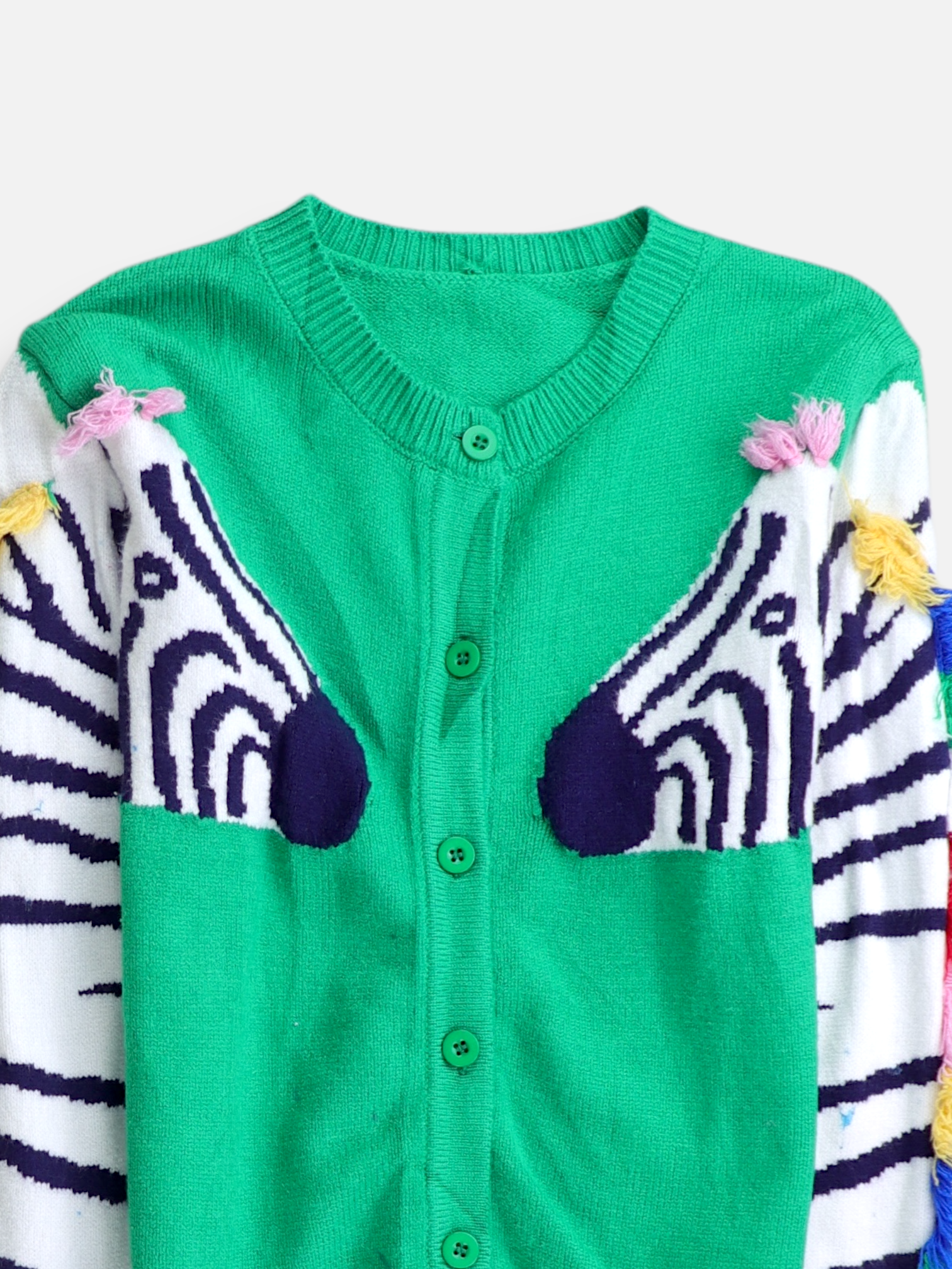 Sueter Cardigan Color Block - Niña - N/A - 10-12Y (Años)