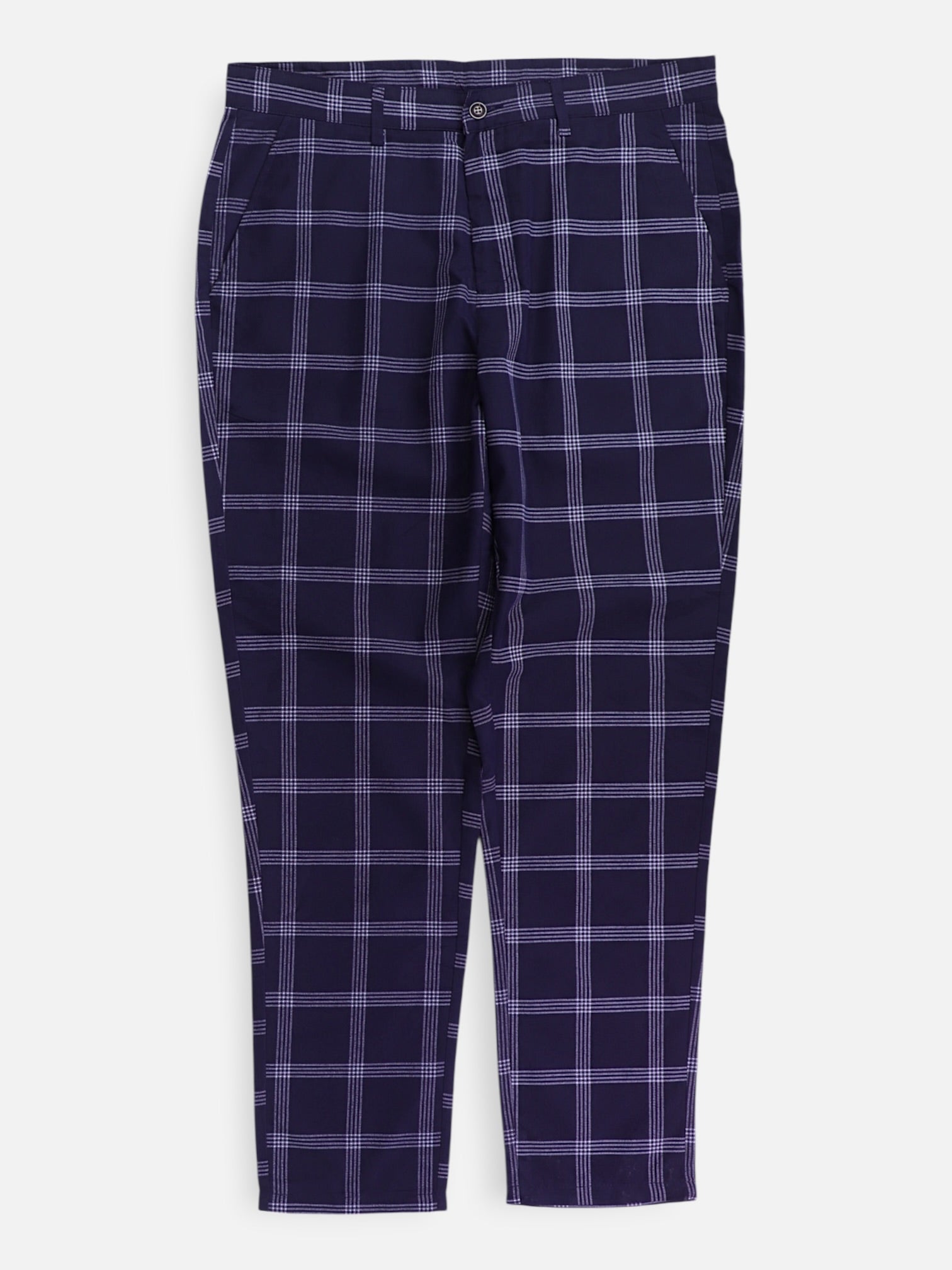 Pantalon Regular Fit Plaid Types - Hombre - Medium