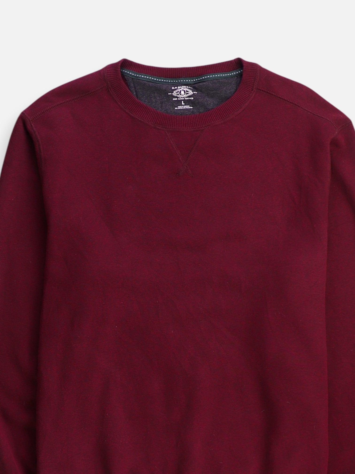 G.H. BASS & CO Sudadera Sweatshirt Basic - Hombre - Large