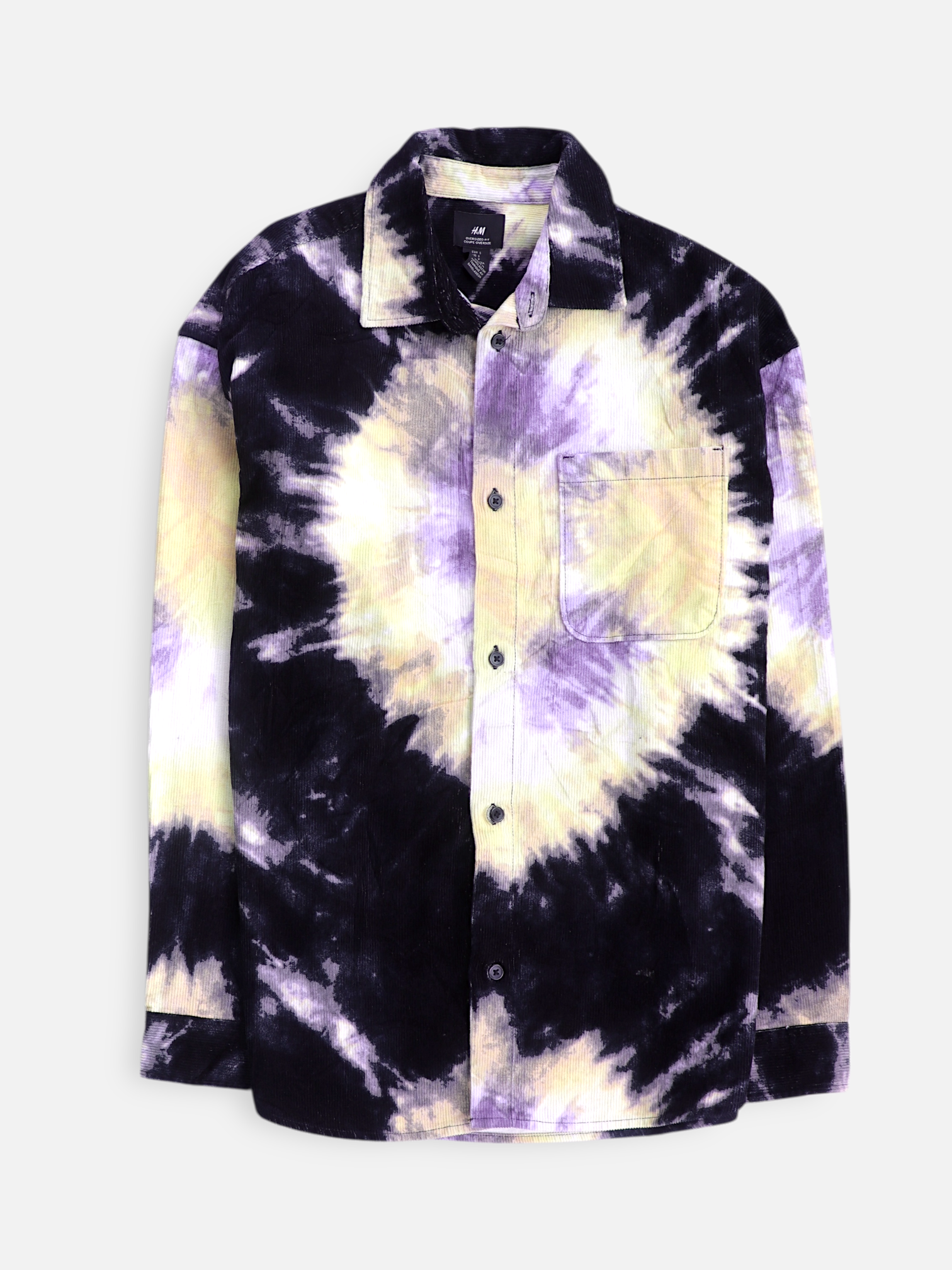 H&M Camisa Corduroy - Hombre - Small