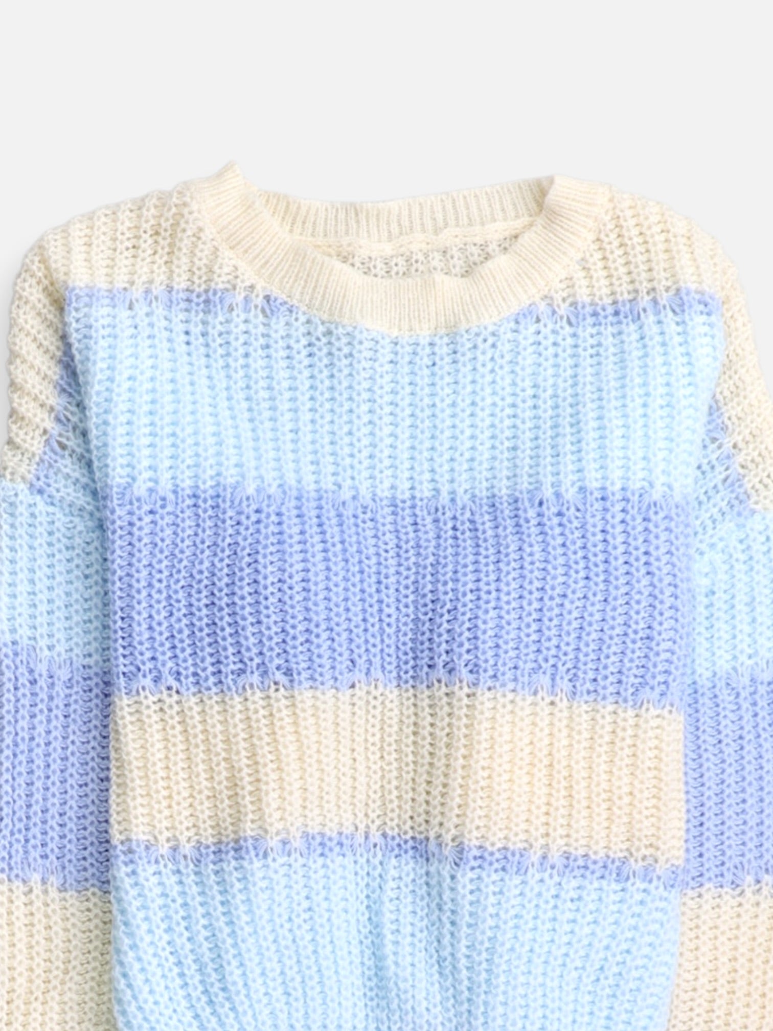 SHEIN Sueter Knit Color Block - Mujer - XL