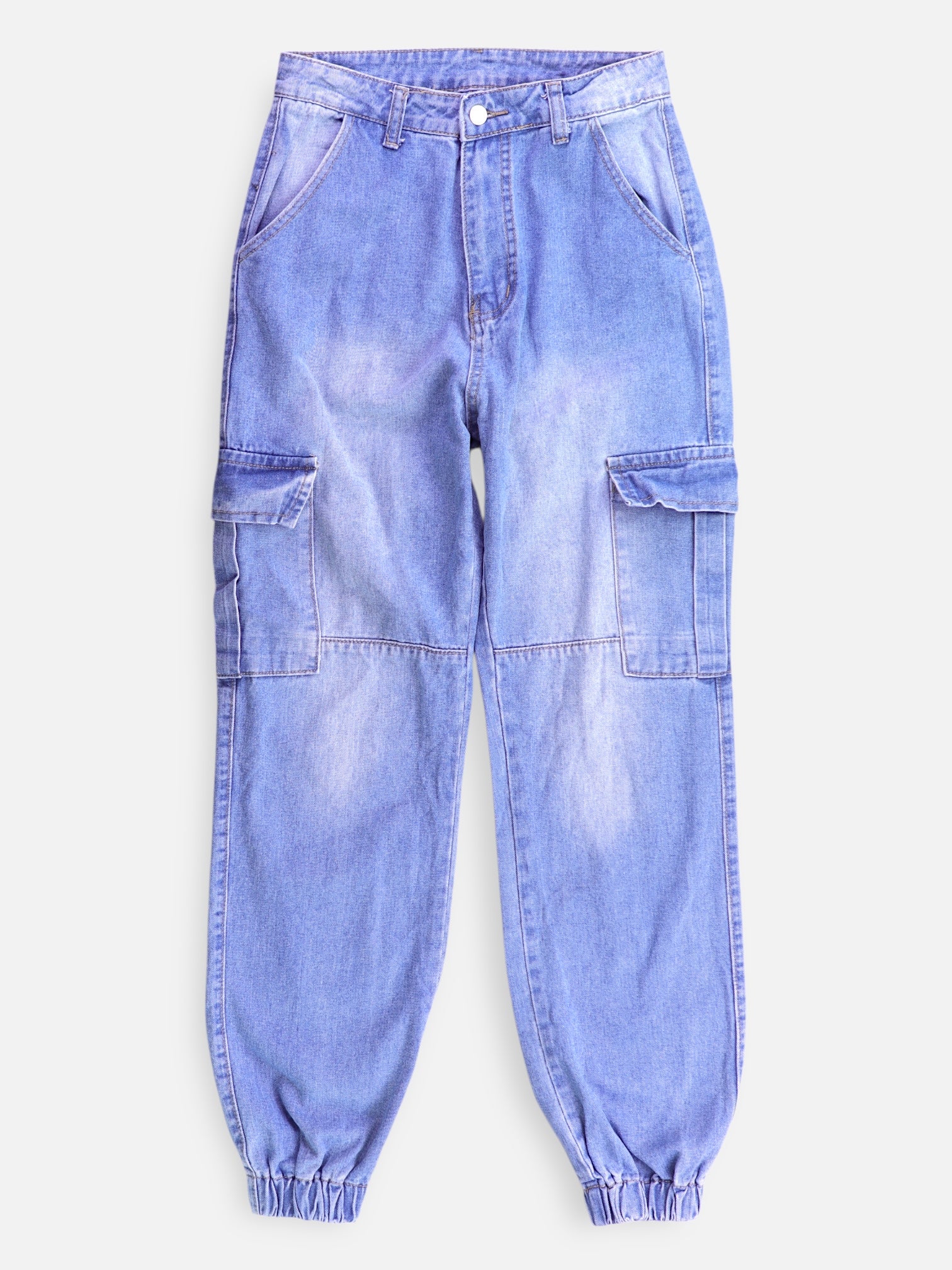 SHEIN Jean Regular Fit Cargo - Mujer - Small