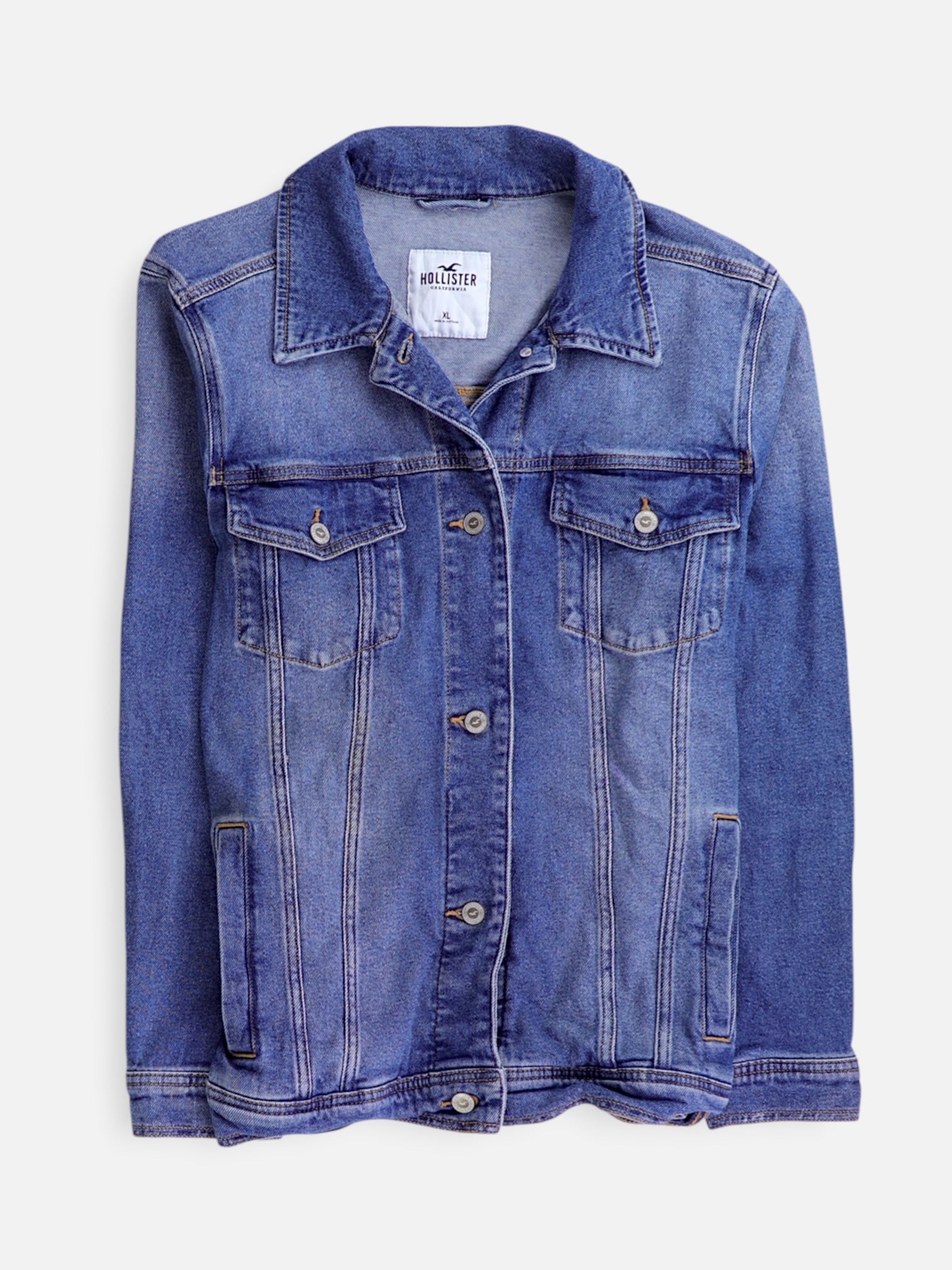 Hollister Chaqueta Denim  Basic - Mujer - XL