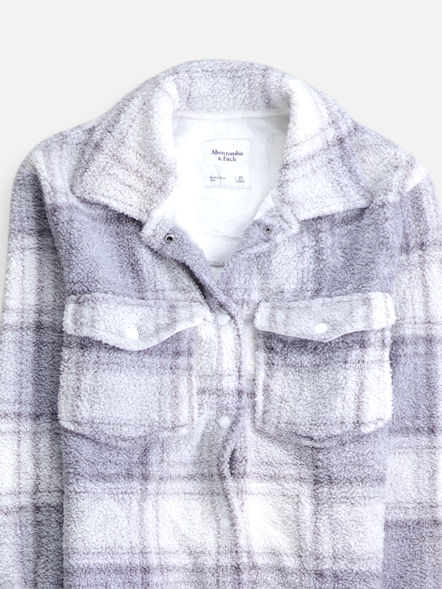 Abercrombie & Fitch Chaqueta Sobrecamisa Teddy - Mujer - XS