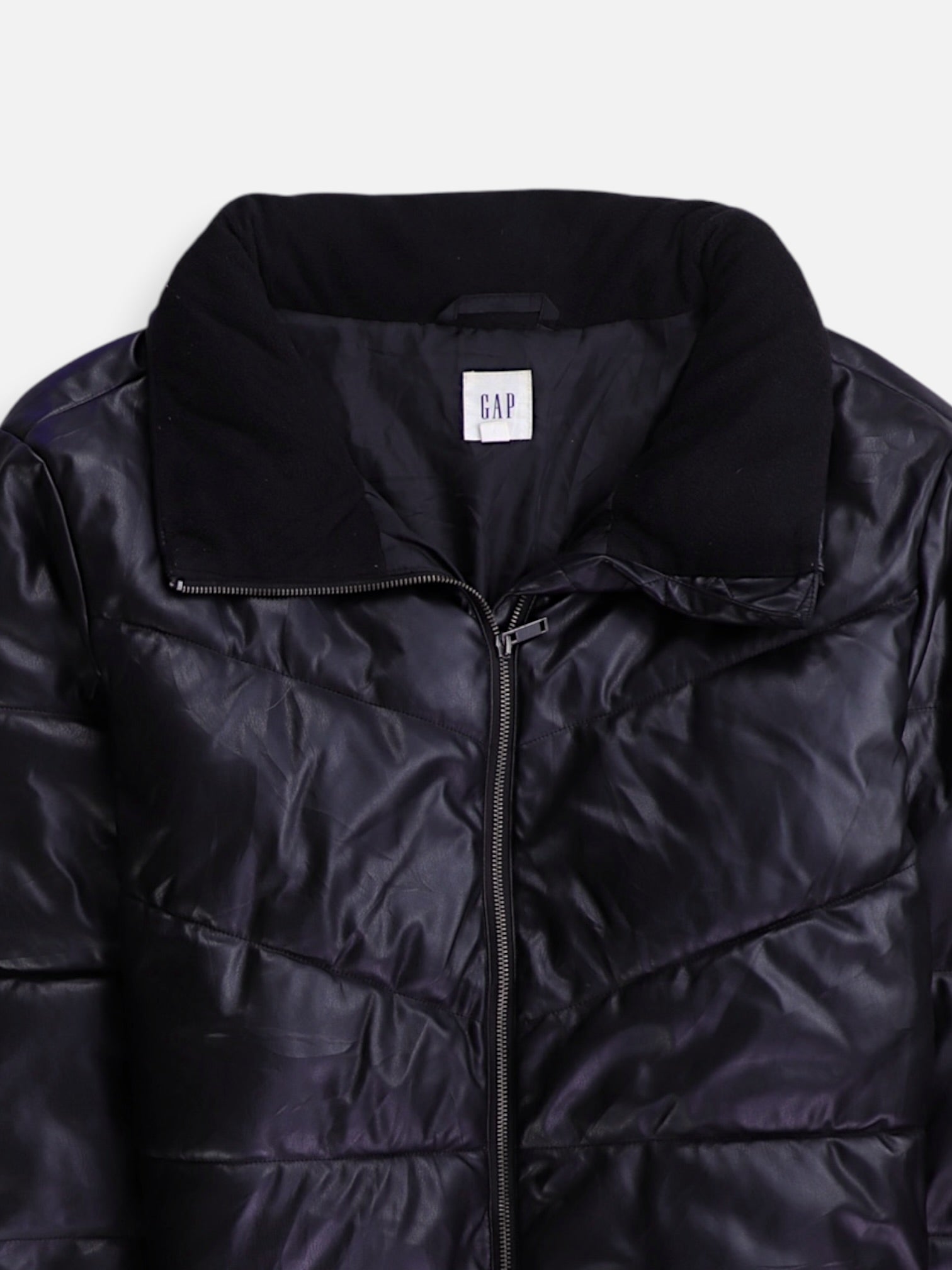 GAP Chaqueta Puffer Cuero - Hombre - Large