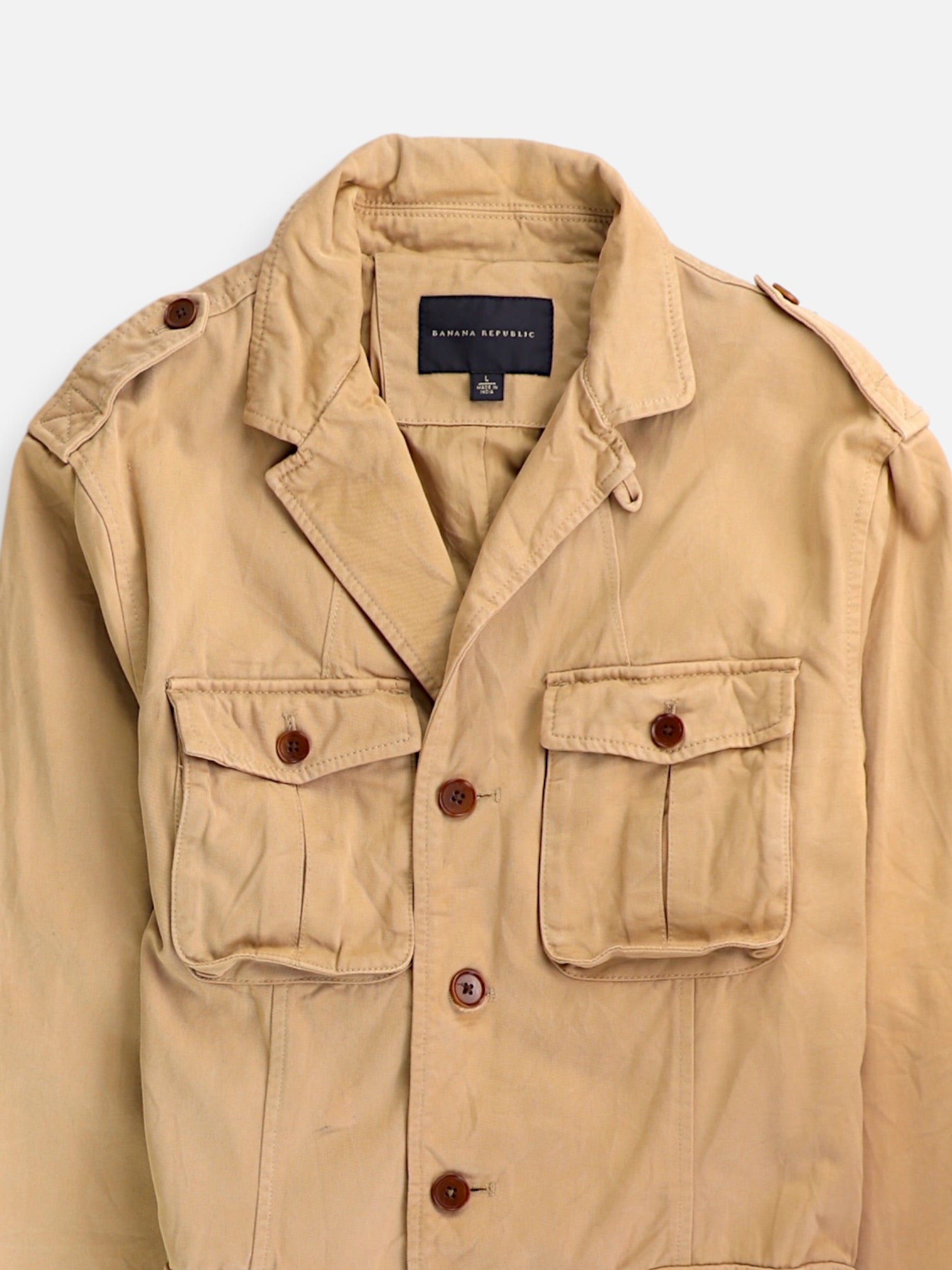 Banana Republic Chaqueta Casual Cargo - Hombre - Large