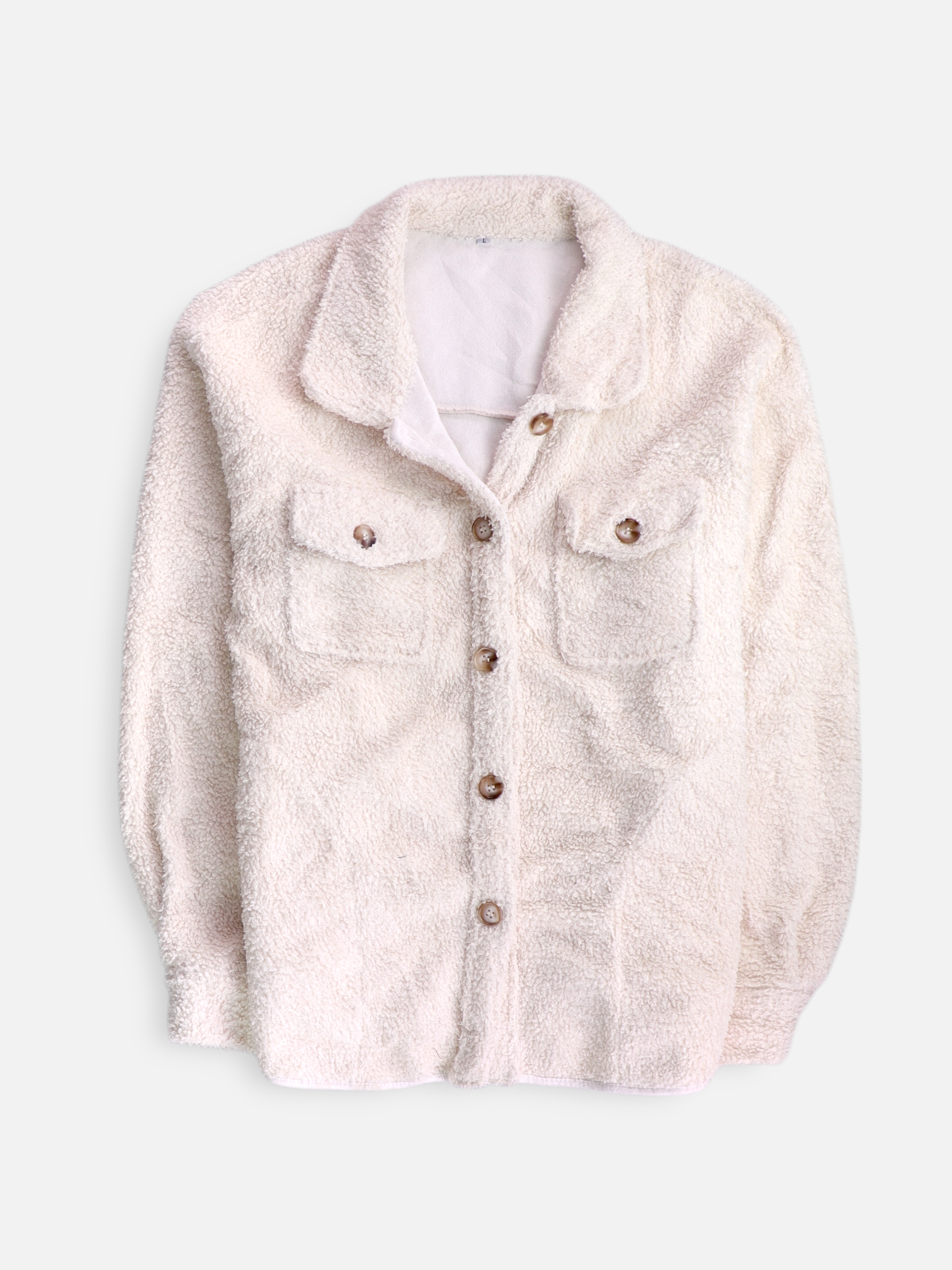 Chaqueta Sobrecamisa Teddy - Mujer - Large