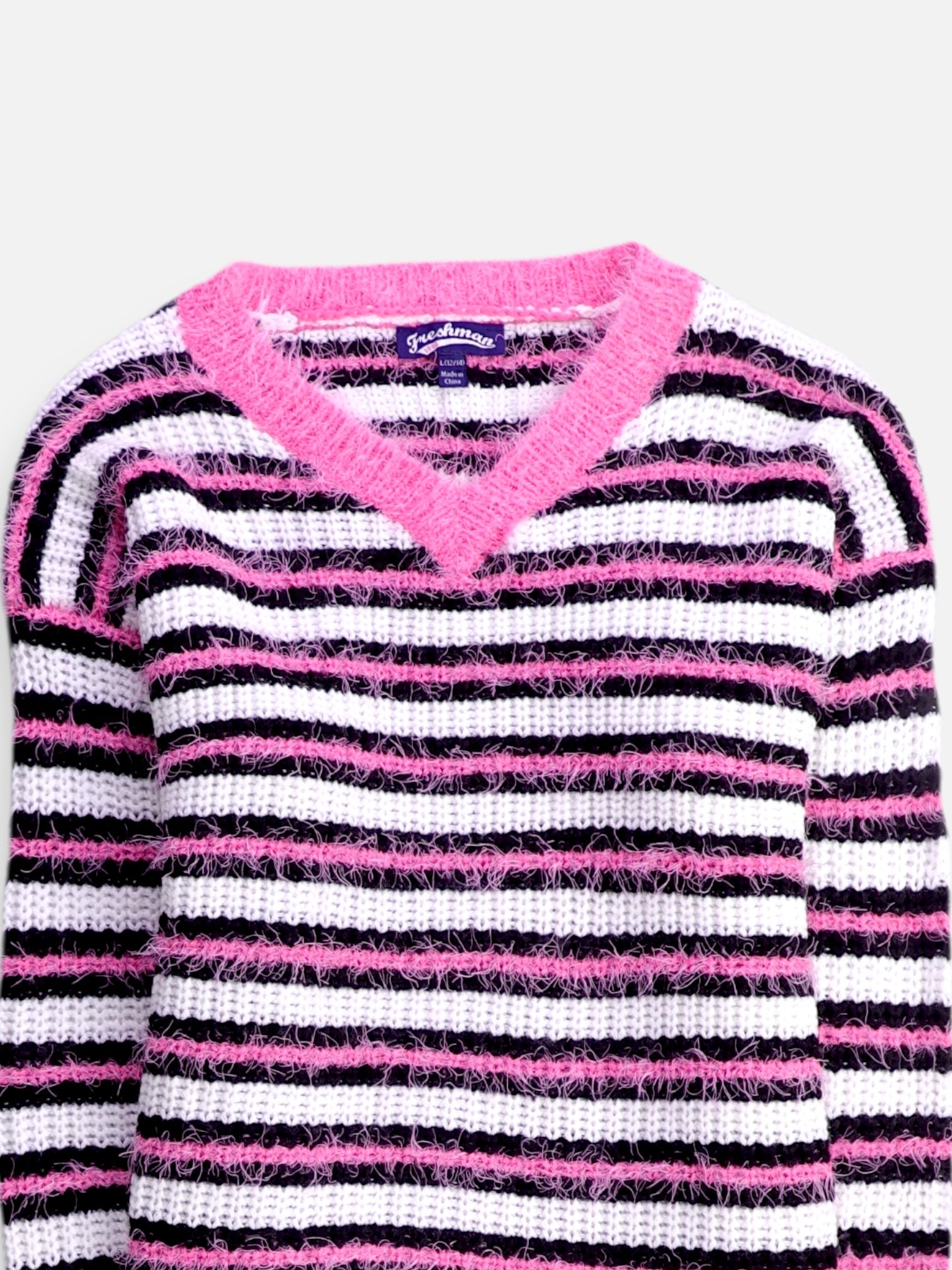 Sueter Knit Color Block - Niña - Large - 12-14Y (Años)