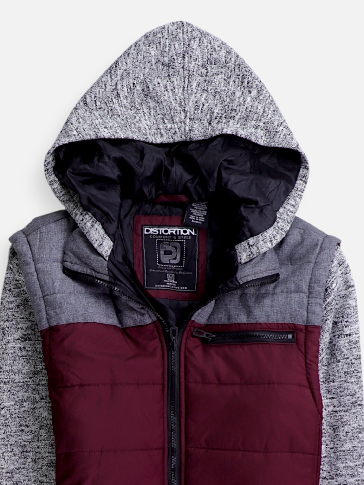 Sudadera Hoodie Color Block - Hombre - Medium