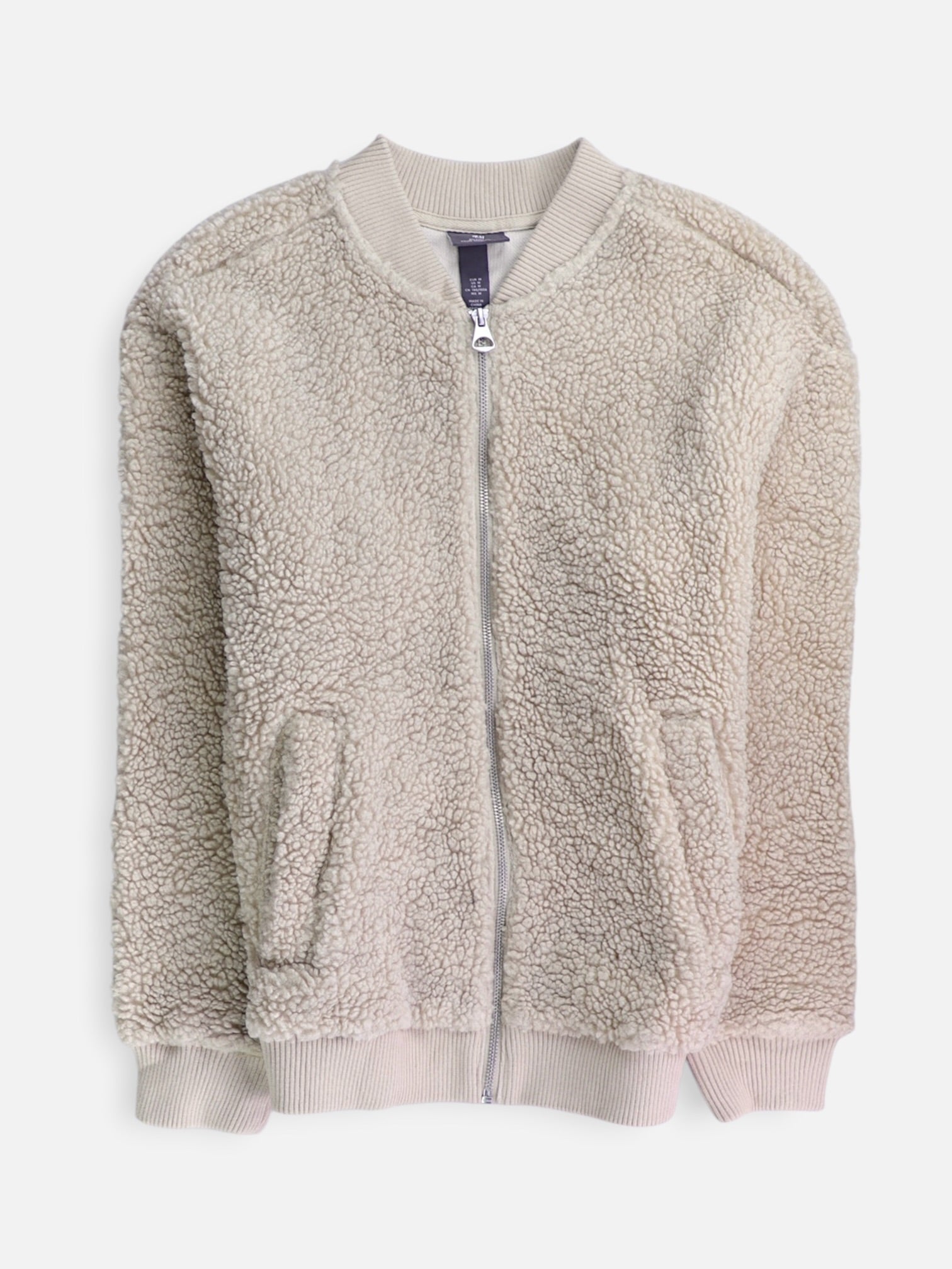 H&M Chaqueta Casual Teddy - Hombre - Medium