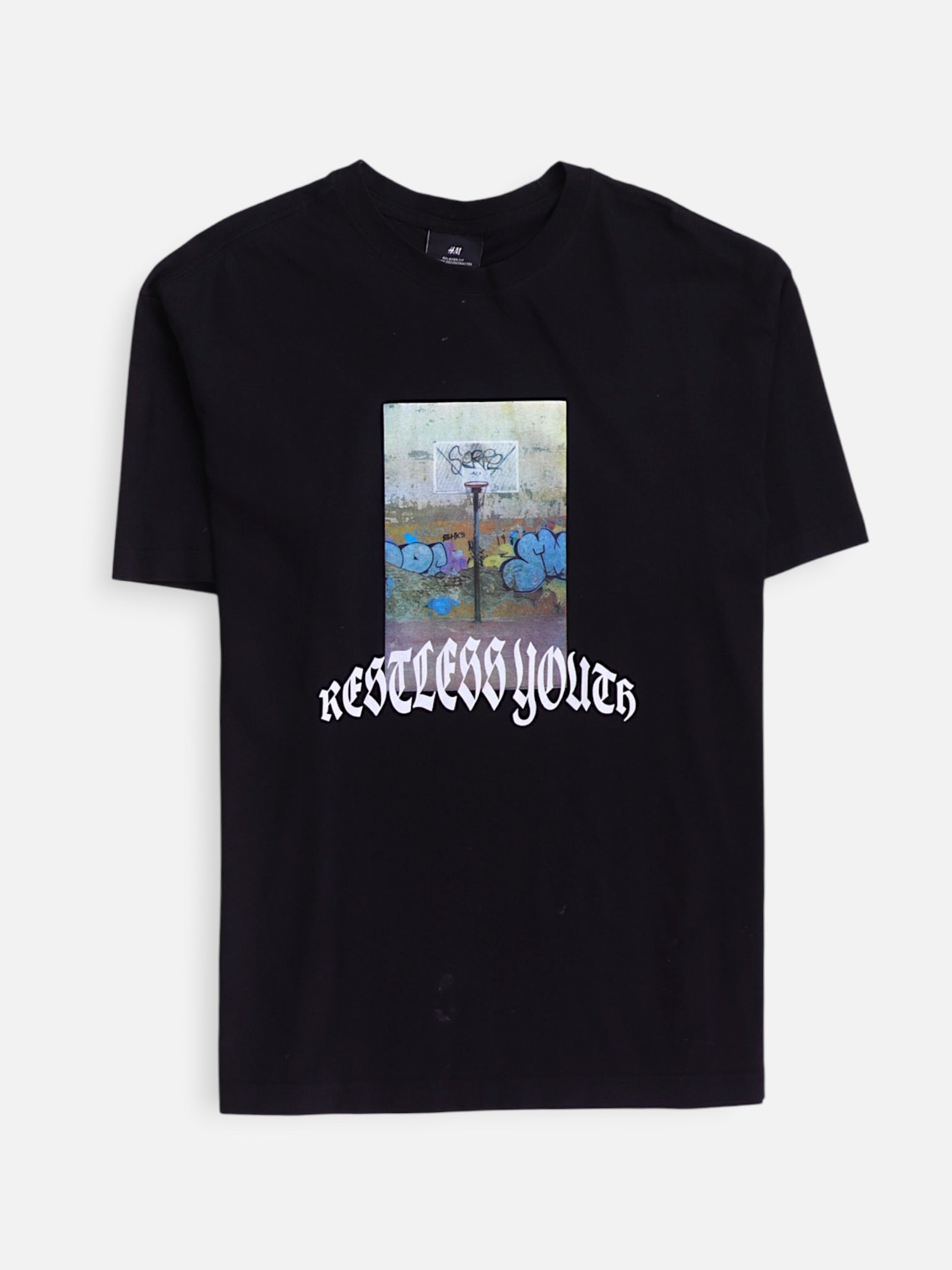 H&M Camiseta Grafica - Hombre - Large