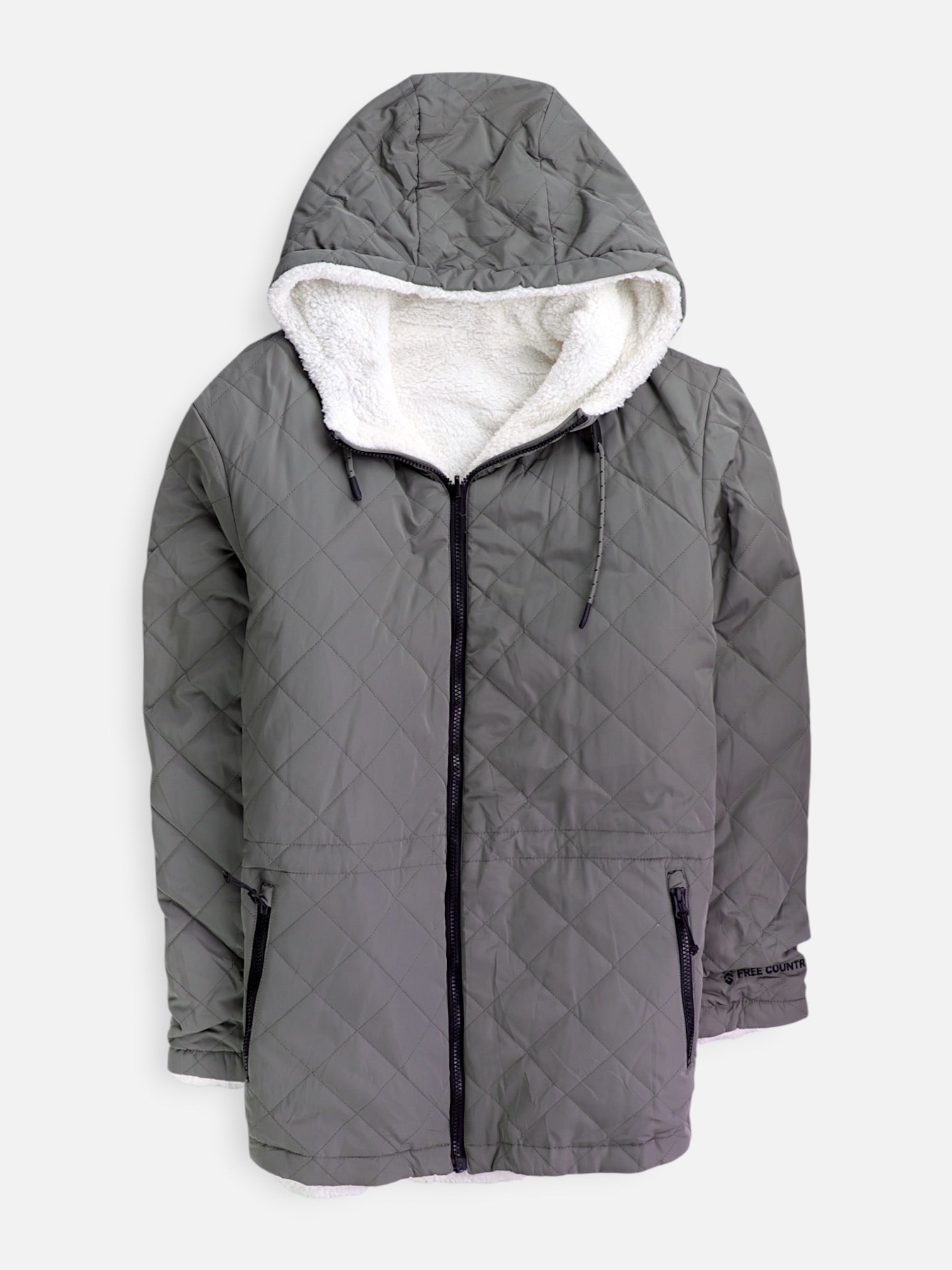 FREE COUNTY Chaqueta Puffer Reversible - Hombre - XL