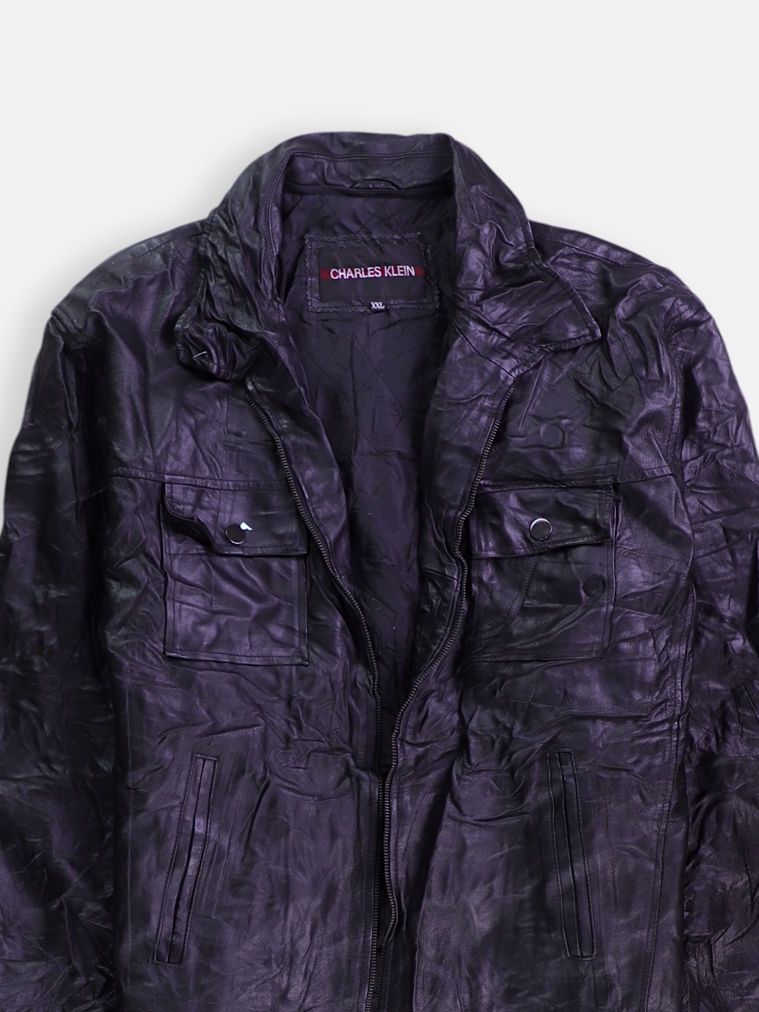Chaqueta Casual Cuero - Hombre - 2XL
