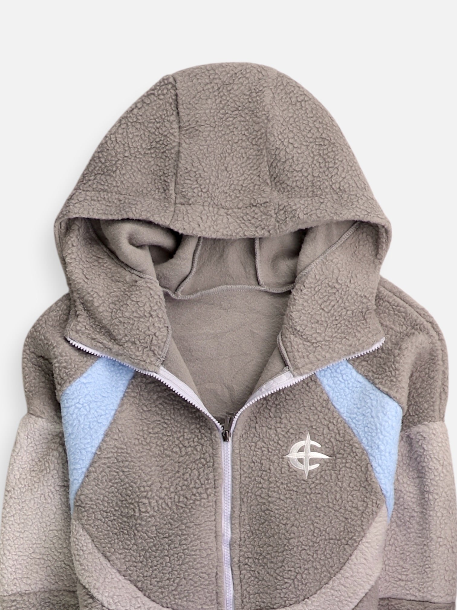 Sudadera Hoodie Color Block - Hombre - Medium
