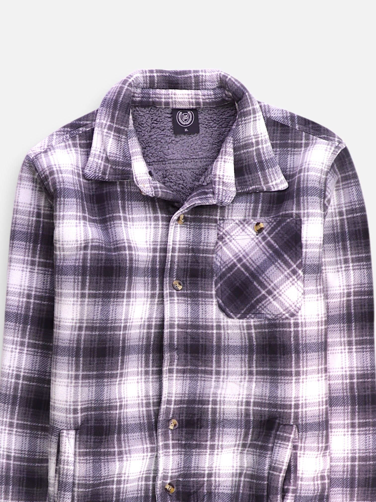 Chaqueta Sobrecamisa Color Block - Hombre - XL