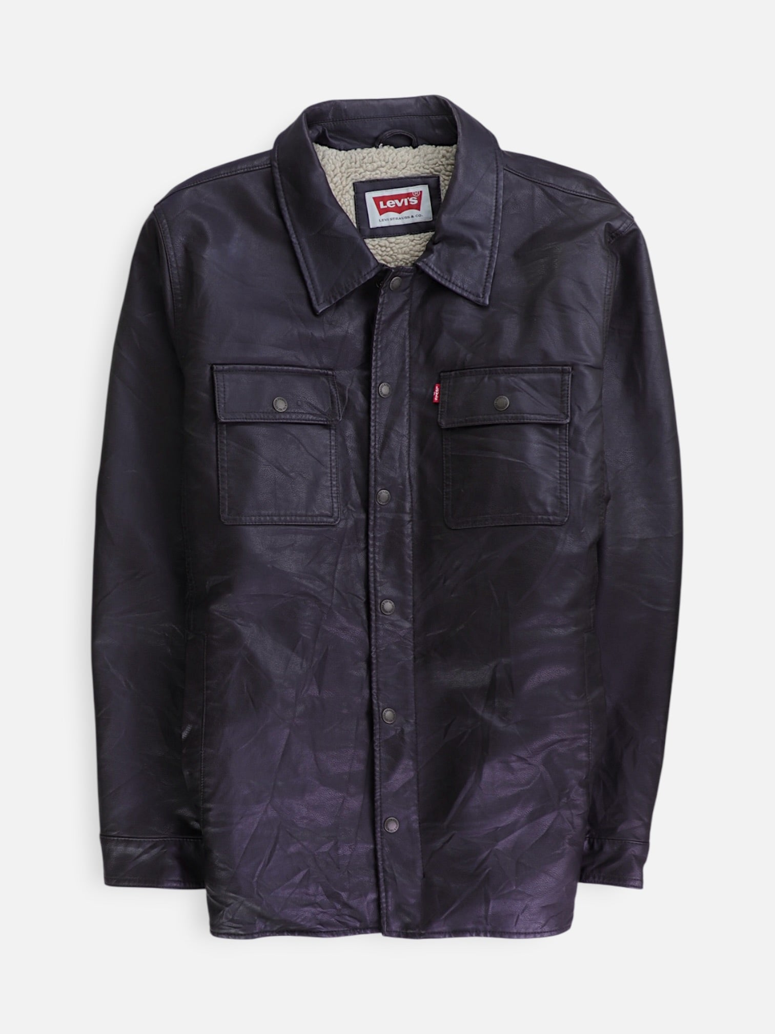 Levis Chaqueta Casual Cuero - Hombre - XL