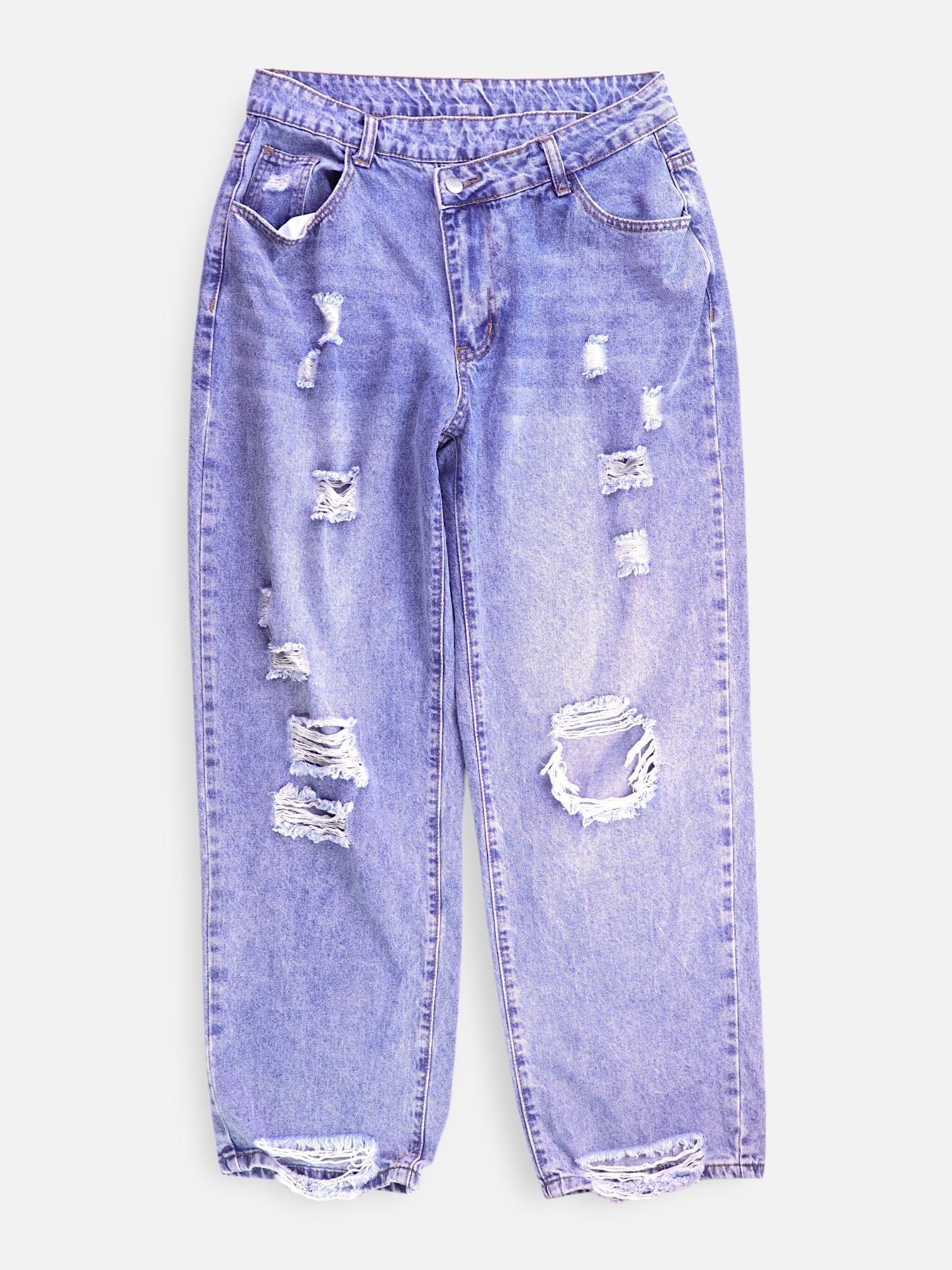 SHEIN Jean Regular Fit Denim - Mujer - Large