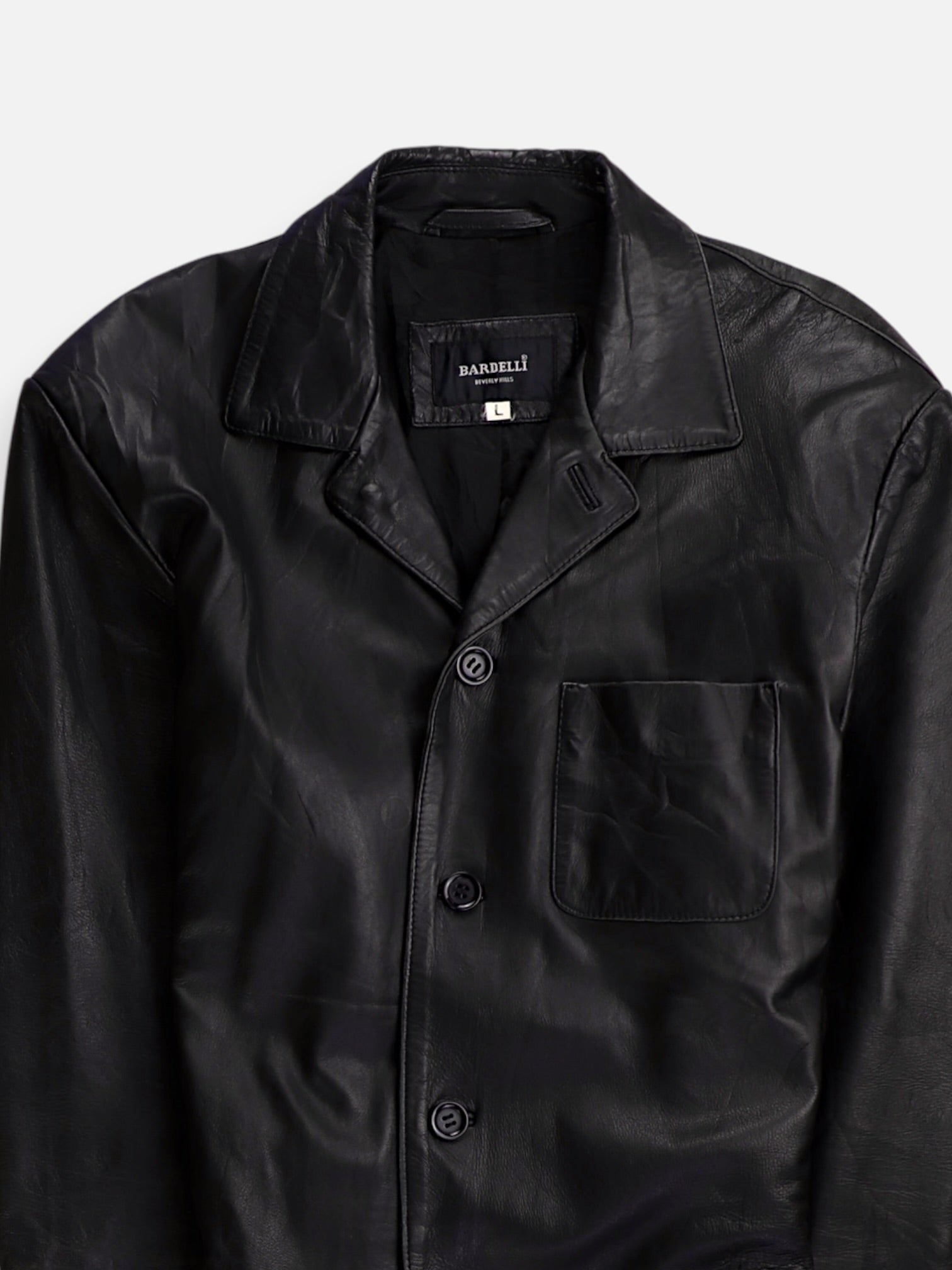 Chaqueta Casual Cuero - Hombre - Large