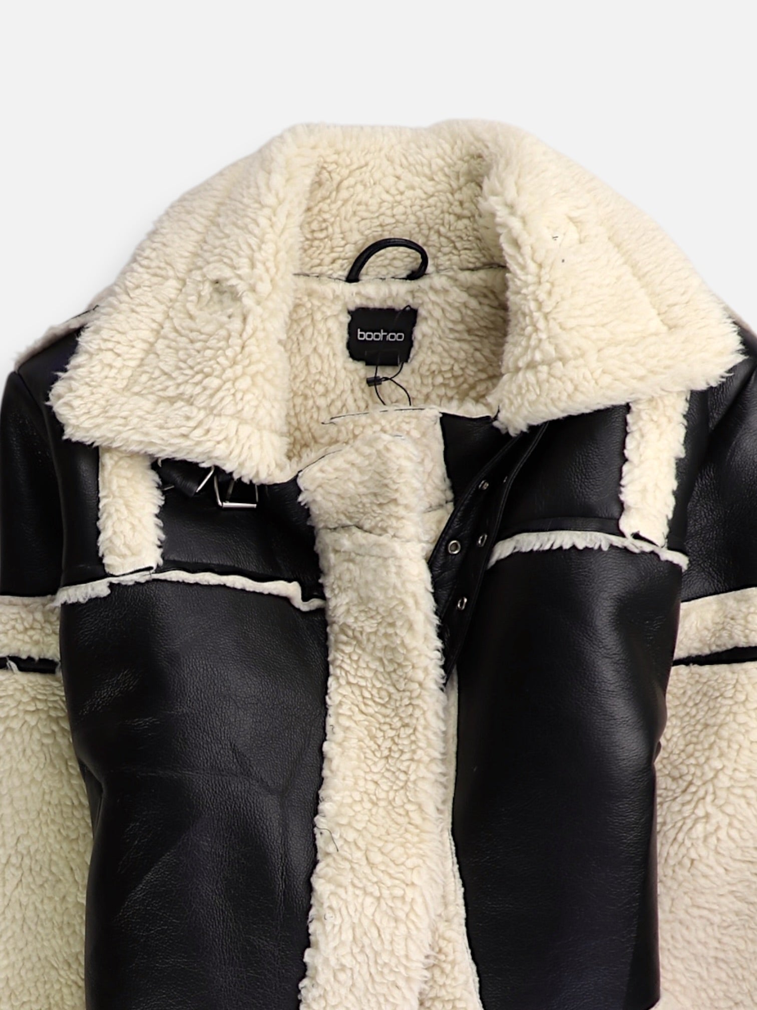 BOOHOO Chaqueta Aviator Teddy - Mujer - 4