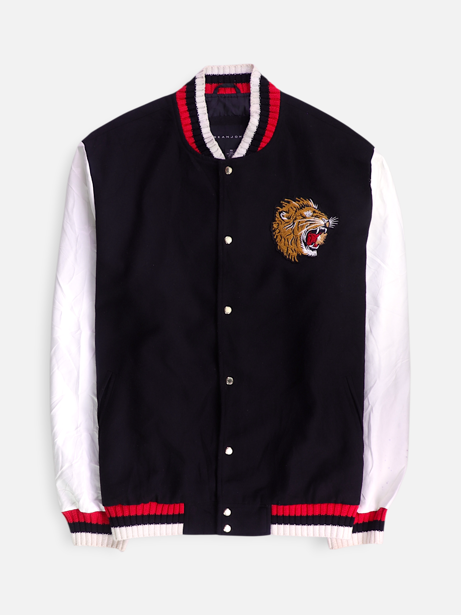 Sean John Chaqueta Bomber  Color Block - Hombre - 3XL