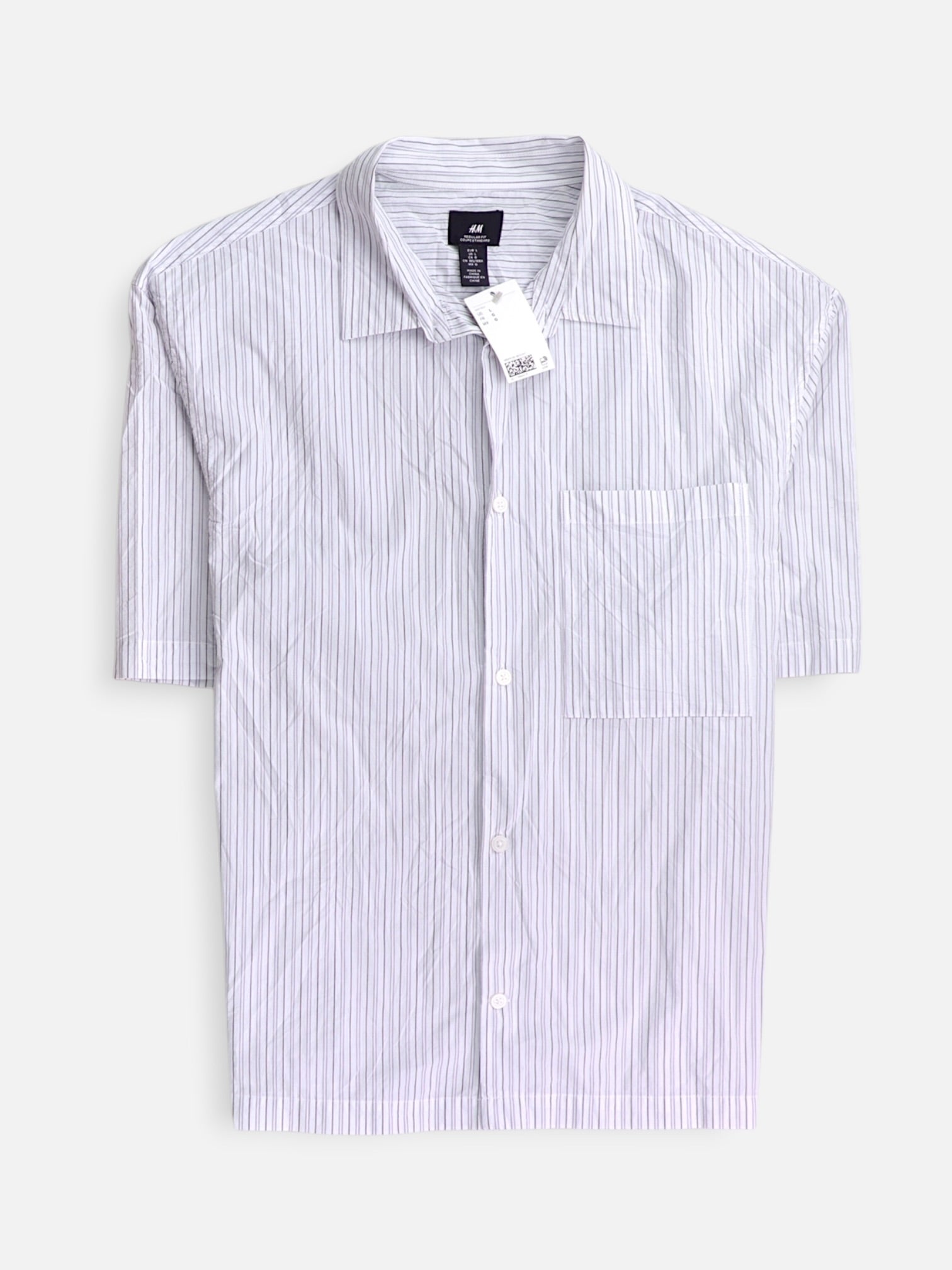 H&M Camisa Casual - Hombre - Large