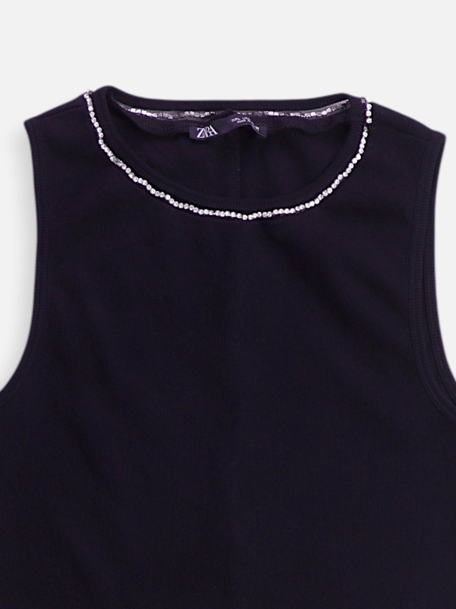ZARA Blusa Crop Top - Mujer - Large