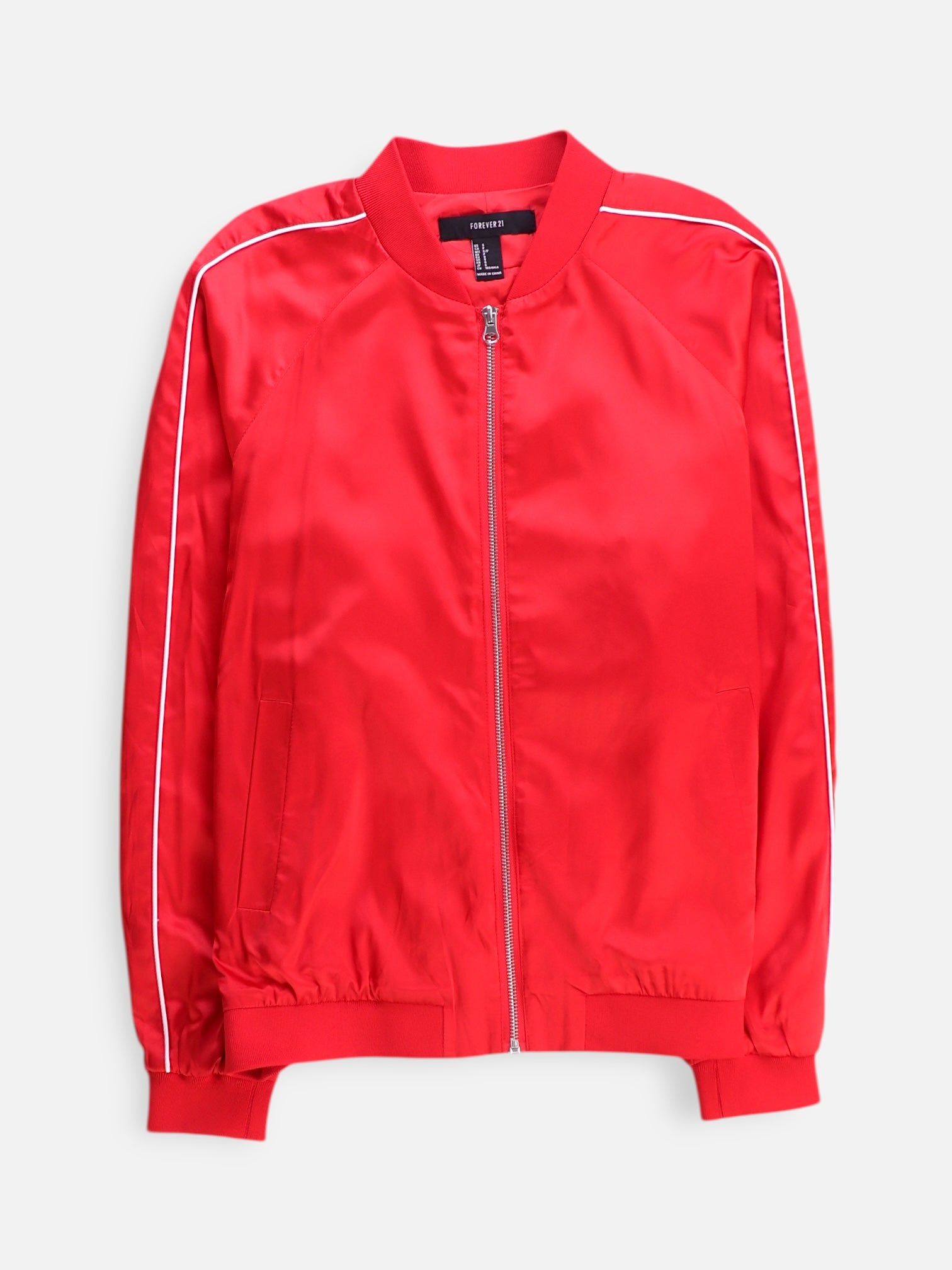 Forever 21 Chaqueta Bomber  Basic - Mujer - Small