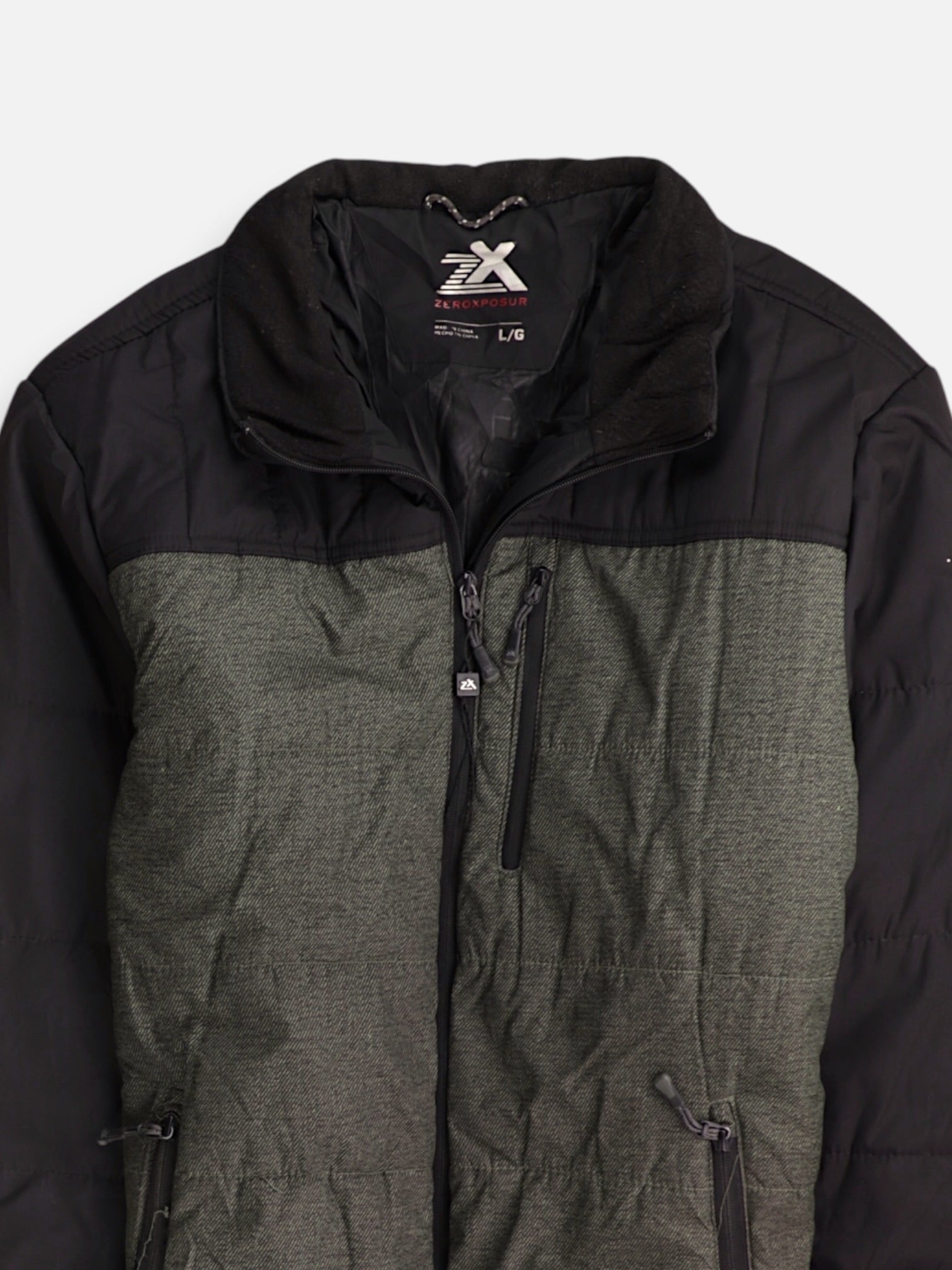 ZERO X POSUR Chaqueta Puffer Color Block - Hombre - Large