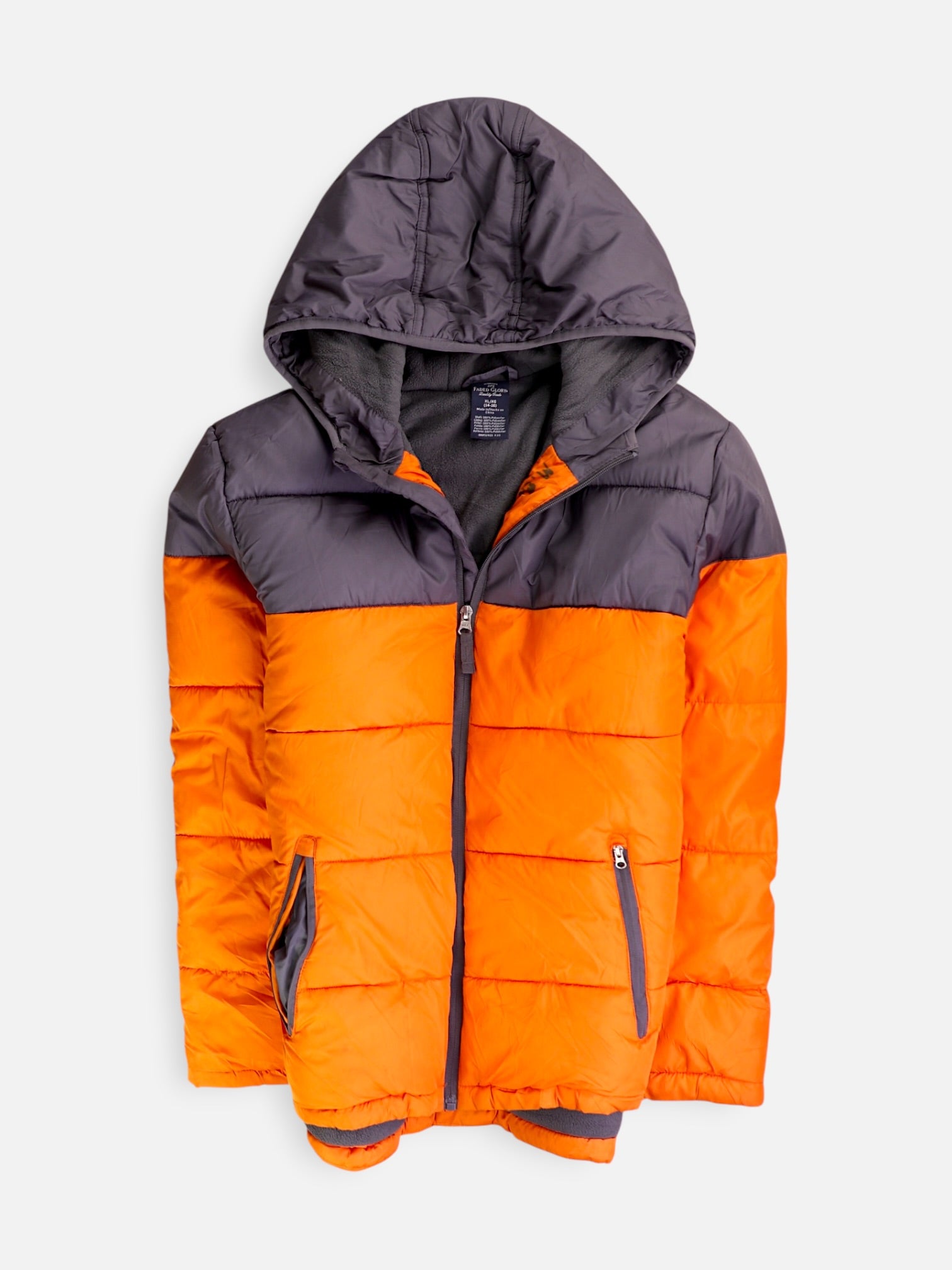 Chaqueta Puffer Color Block - Niño - XL - 14-16Y (Años)