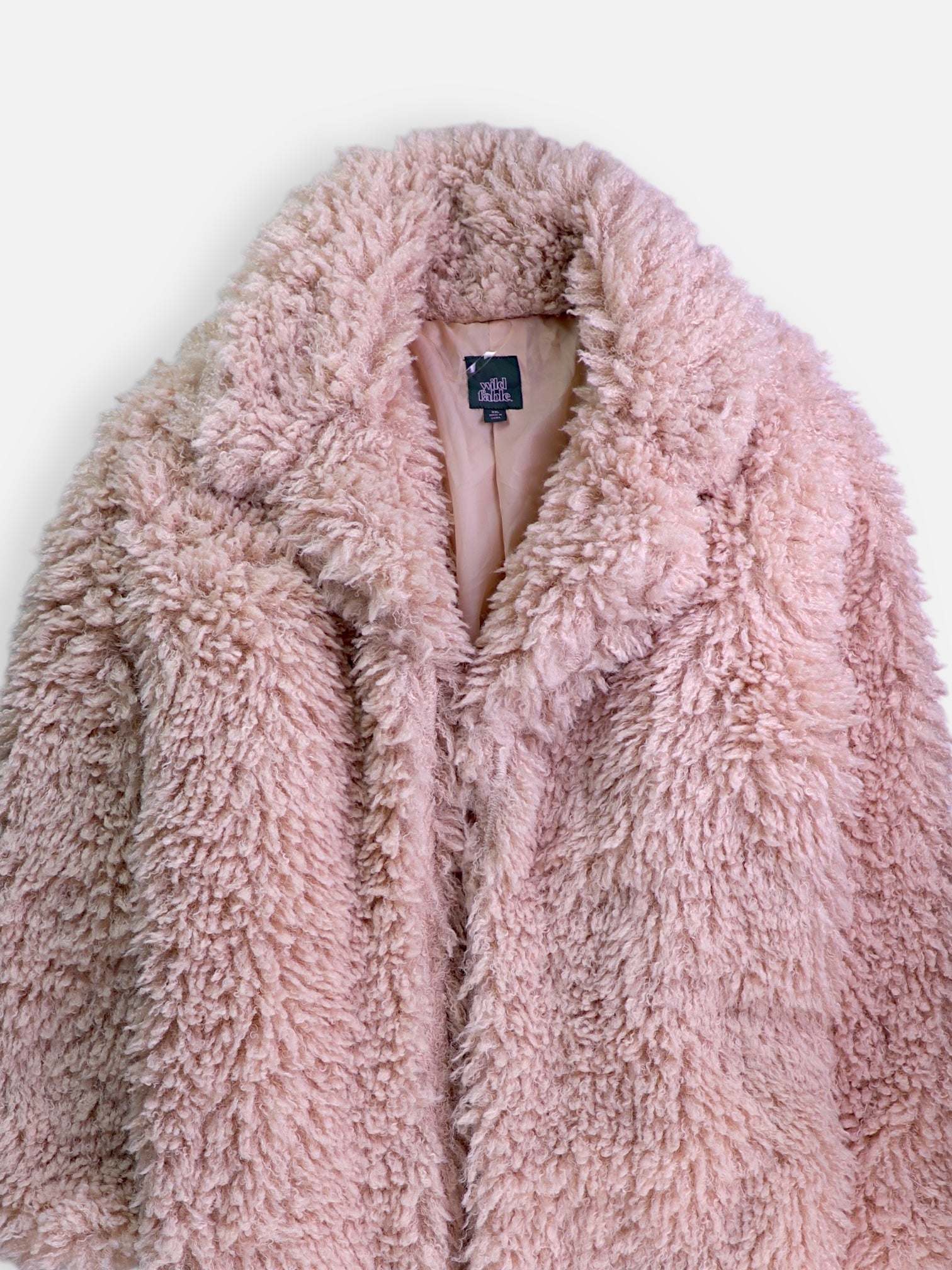 Wild Fable Abrigo Casual Teddy - Mujer - 2XL