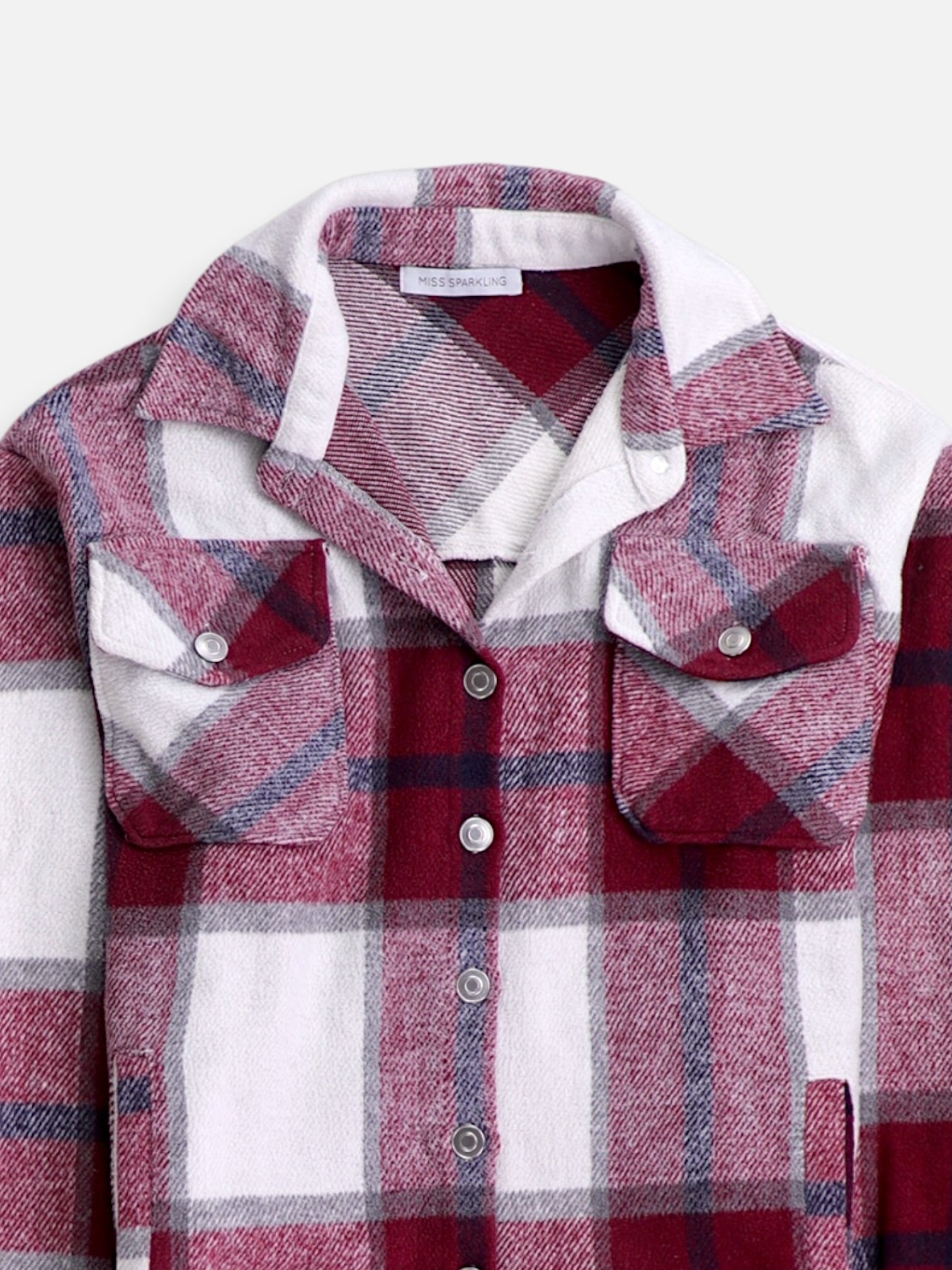 Chaqueta Sobrecamisa Color Block - Mujer - N/A