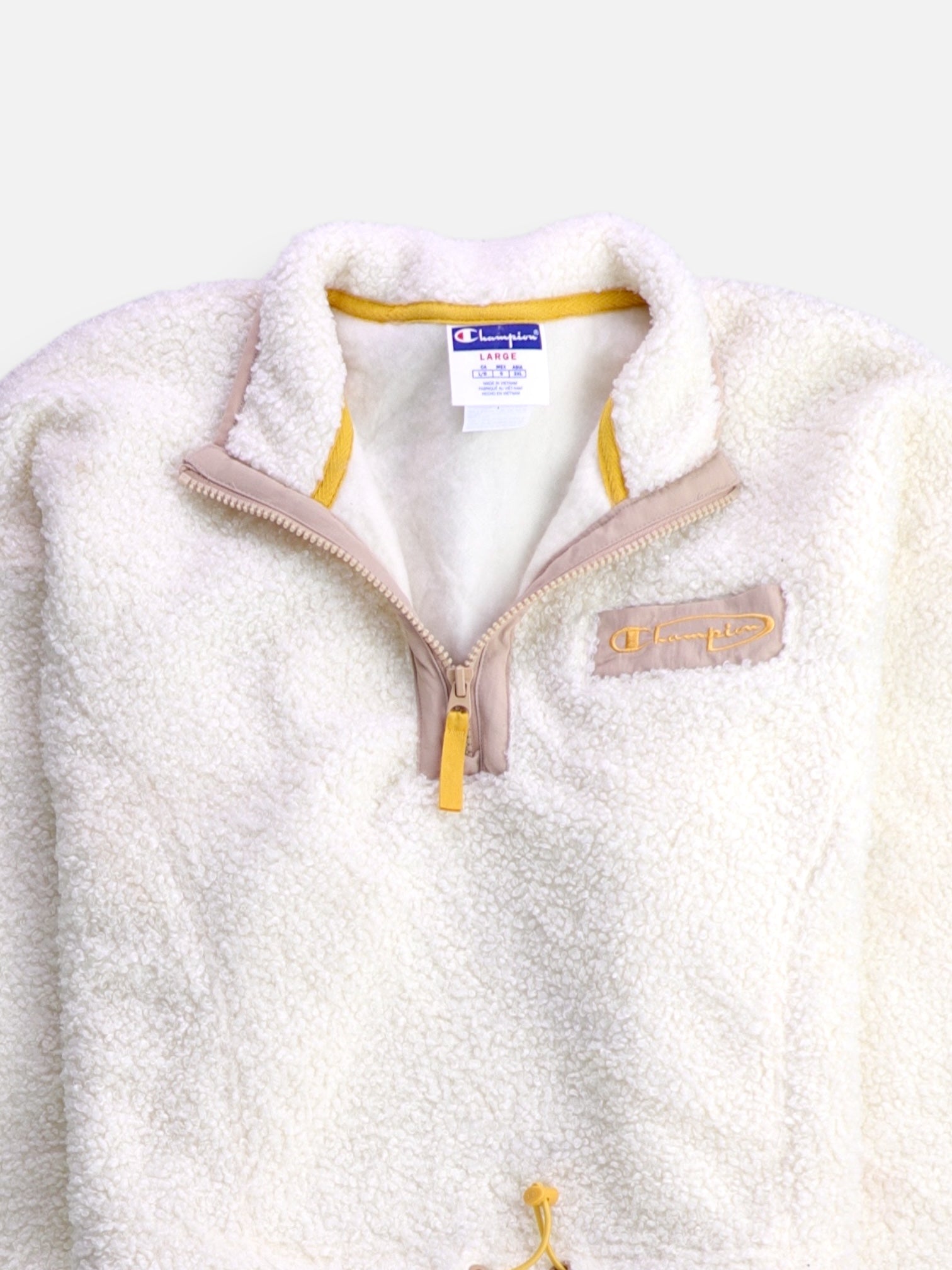Champion Sueter Teddy Crop Top - Mujer - Large