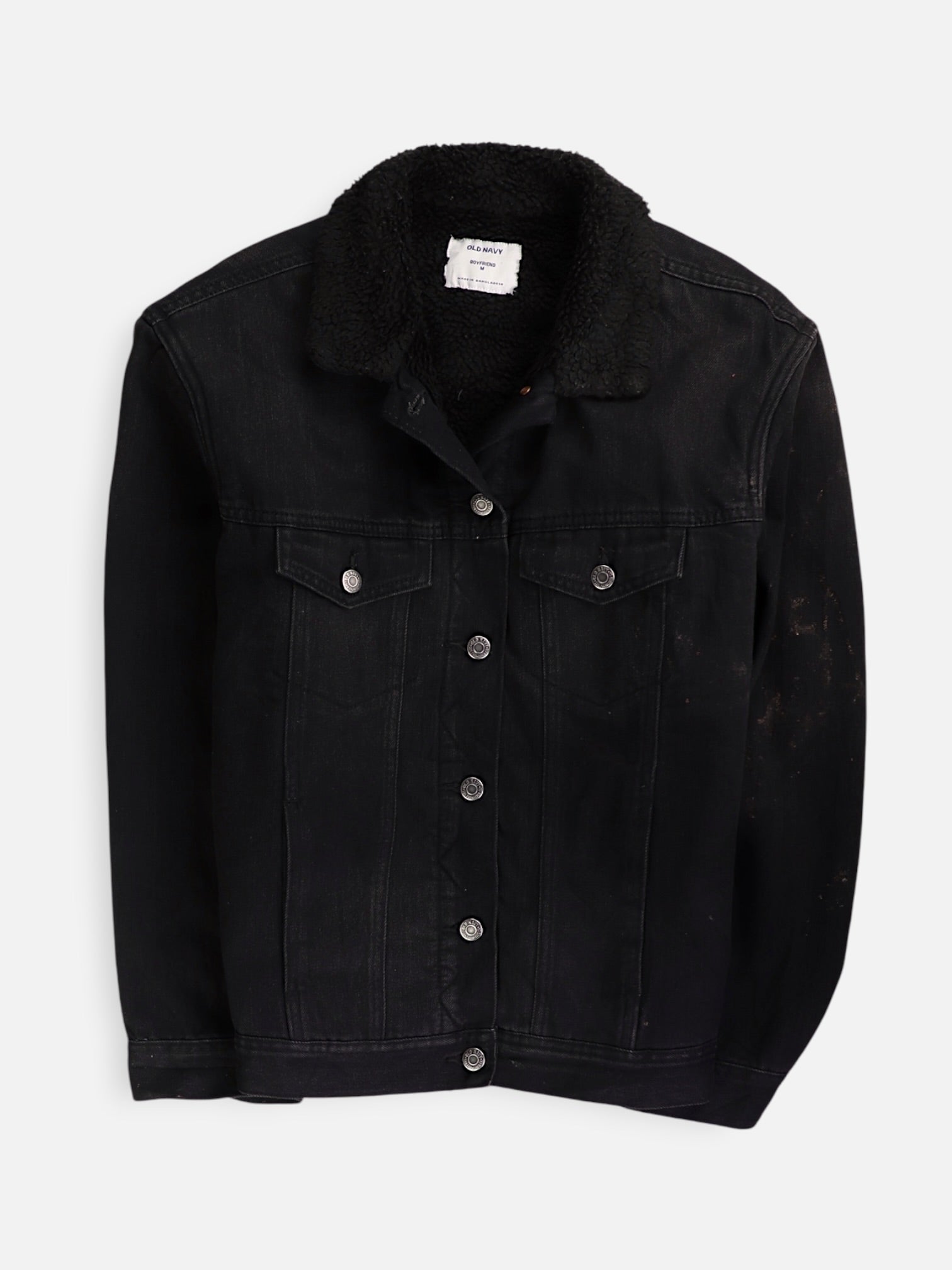 Old Navy Chaqueta Sherpa Trucker Denim - Hombre - Medium